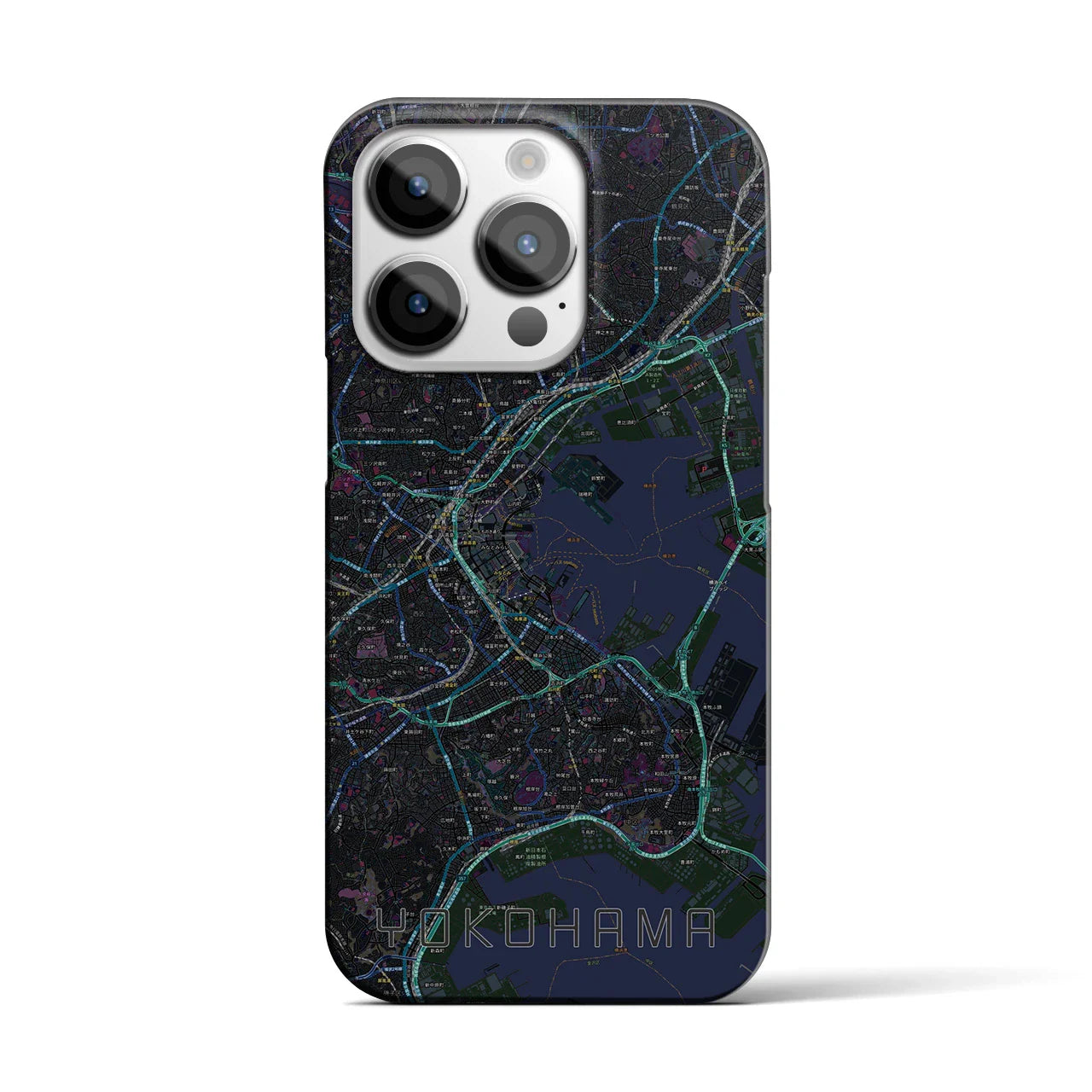 【横浜(神奈川県)】地図柄iPhoneケース(バックカバータイプ)