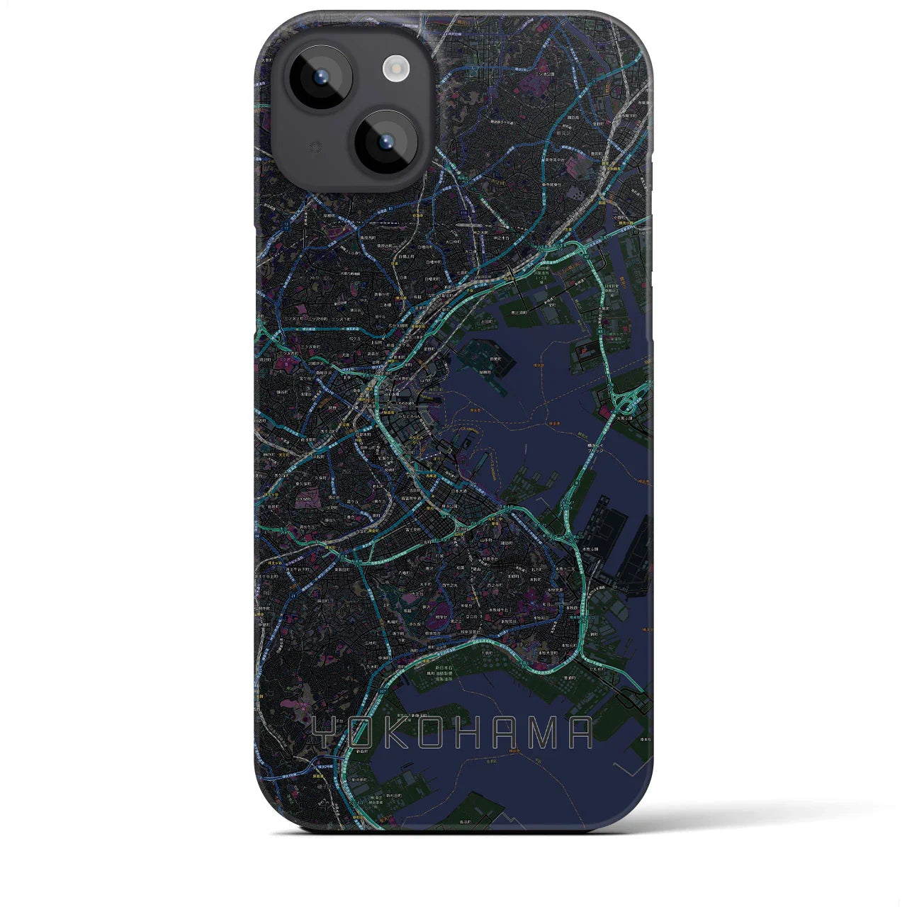 【横浜(神奈川県)】地図柄iPhoneケース(バックカバータイプ)