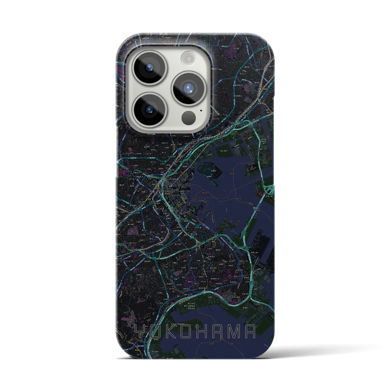 【横浜(神奈川県)】地図柄iPhoneケース(バックカバータイプ)