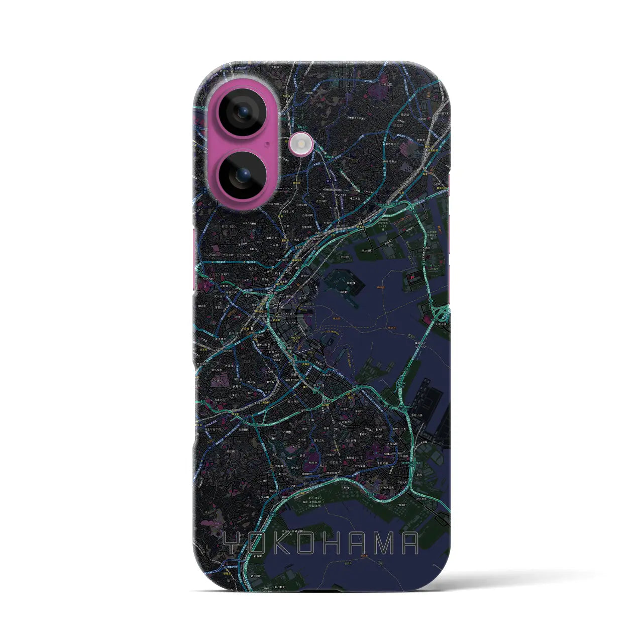 【横浜(神奈川県)】地図柄iPhoneケース(バックカバータイプ)