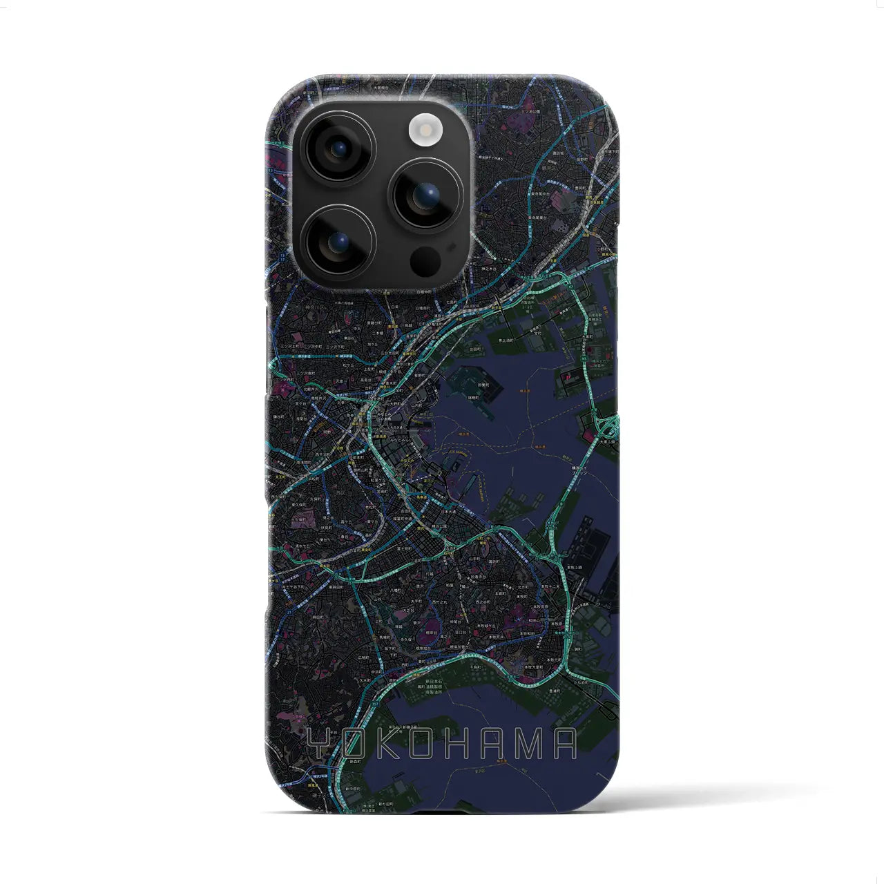 【横浜(神奈川県)】地図柄iPhoneケース(バックカバータイプ)