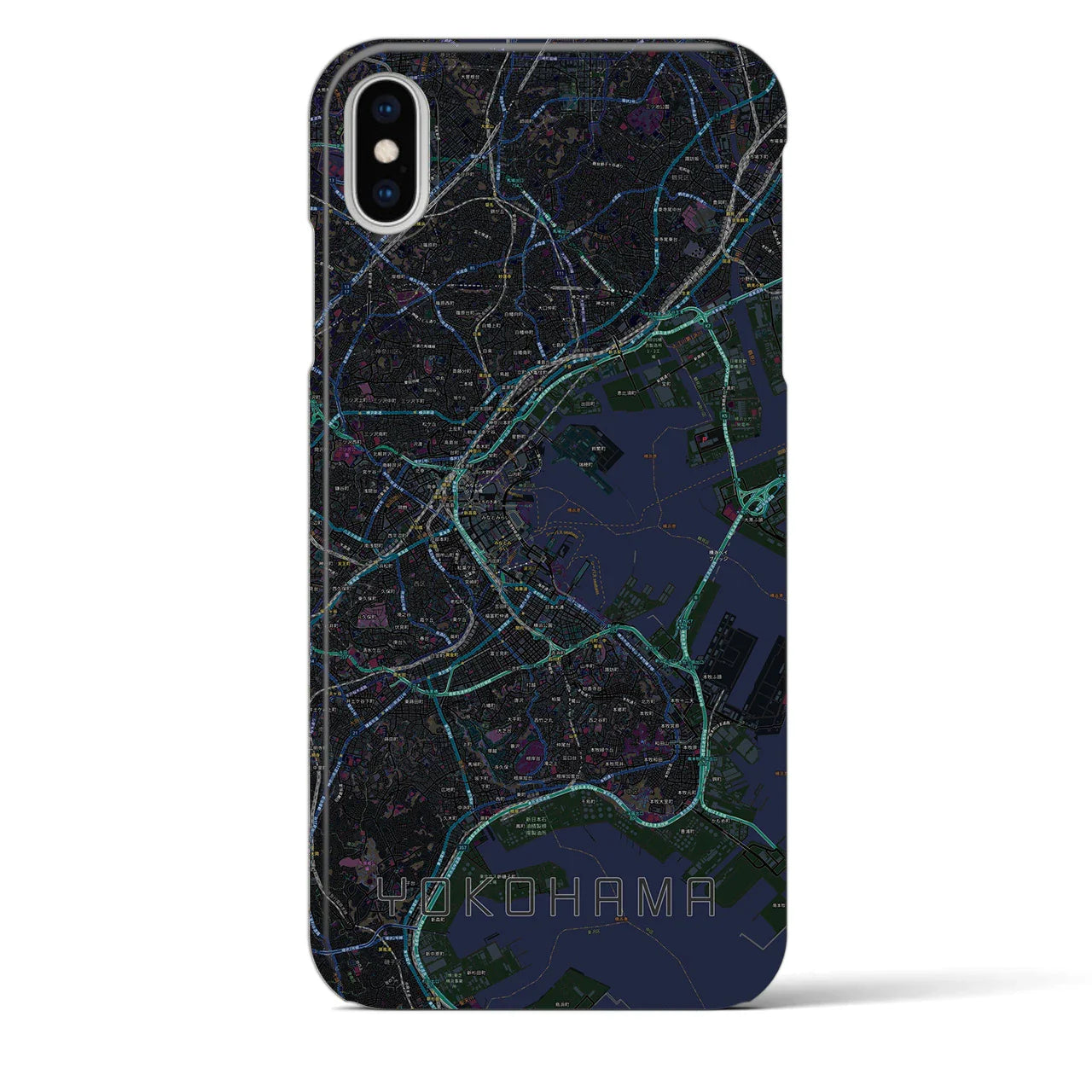 【横浜(神奈川県)】地図柄iPhoneケース(バックカバータイプ)