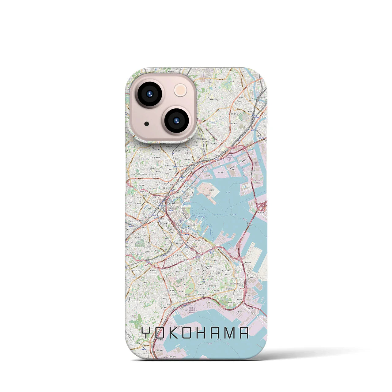 【横浜(神奈川県)】地図柄iPhoneケース(バックカバータイプ)