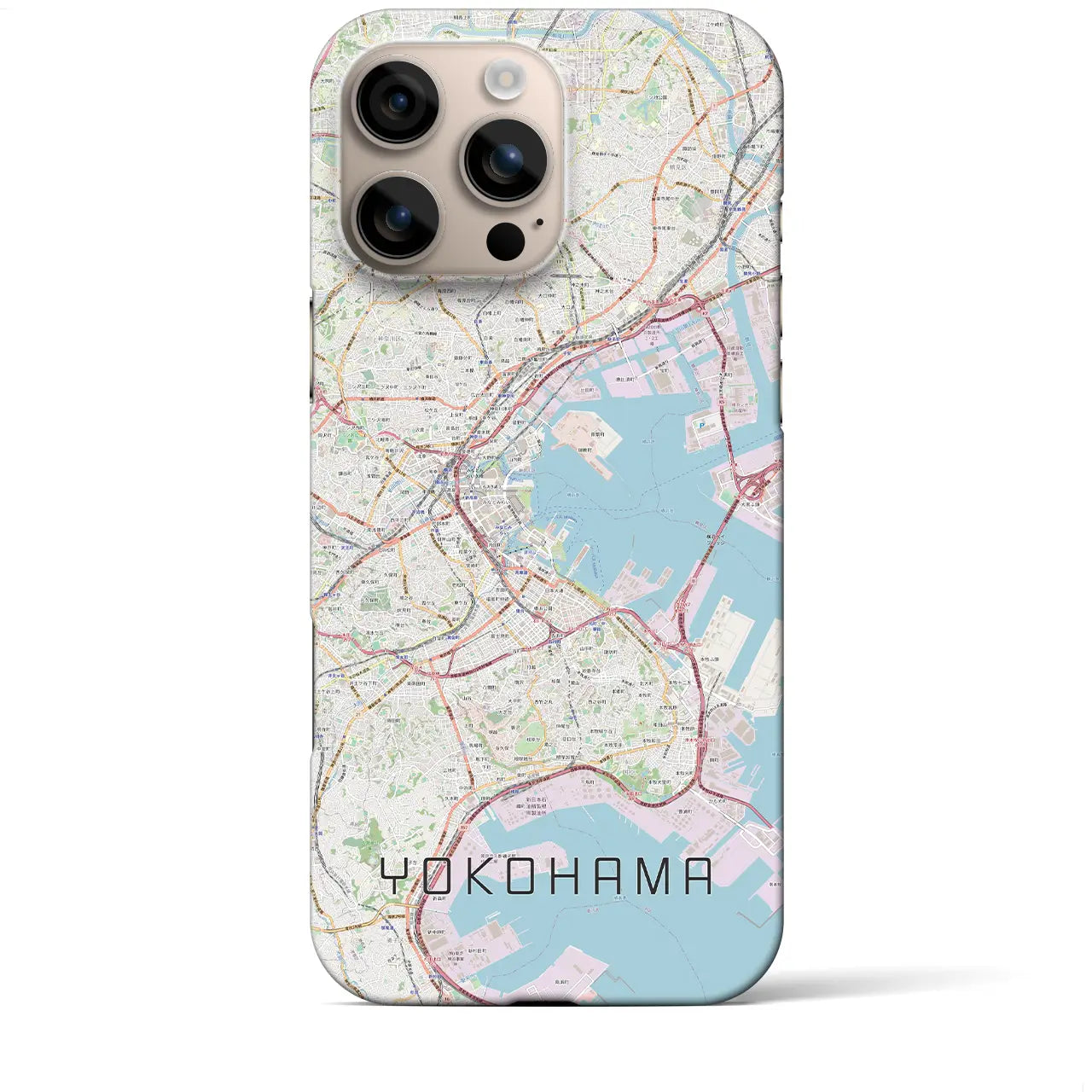 【横浜(神奈川県)】地図柄iPhoneケース(バックカバータイプ)