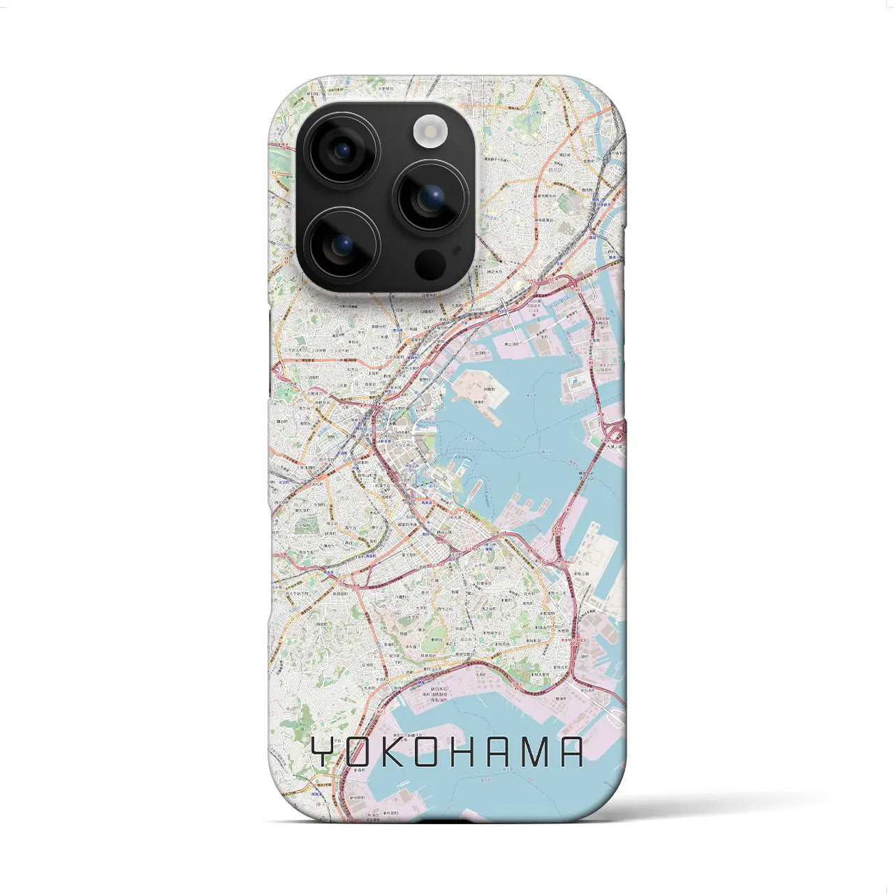 【横浜(神奈川県)】地図柄iPhoneケース(バックカバータイプ)