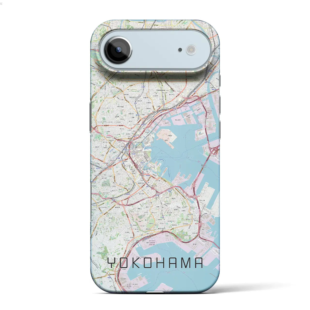 【横浜(神奈川県)】地図柄iPhoneケース(バックカバータイプ)