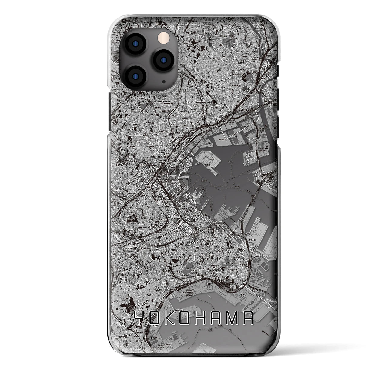 【横浜(神奈川県)】地図柄iPhoneケース(クリアタイプ)