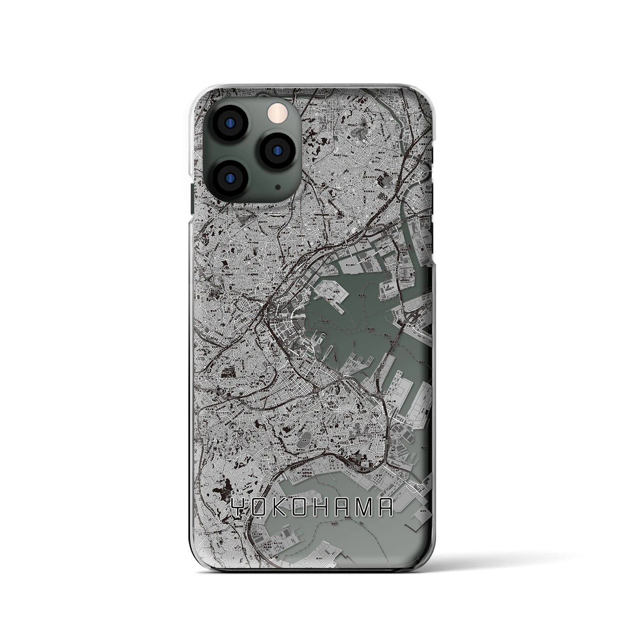 【横浜(神奈川県)】地図柄iPhoneケース(クリアタイプ)