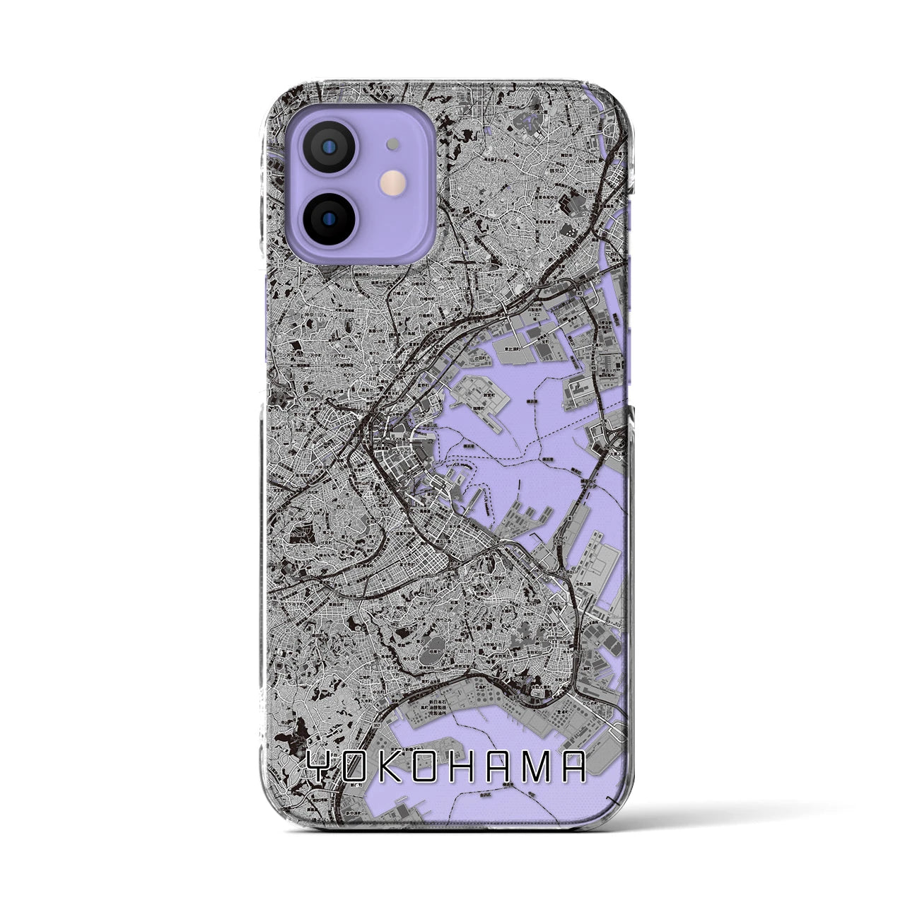 【横浜(神奈川県)】地図柄iPhoneケース(クリアタイプ)