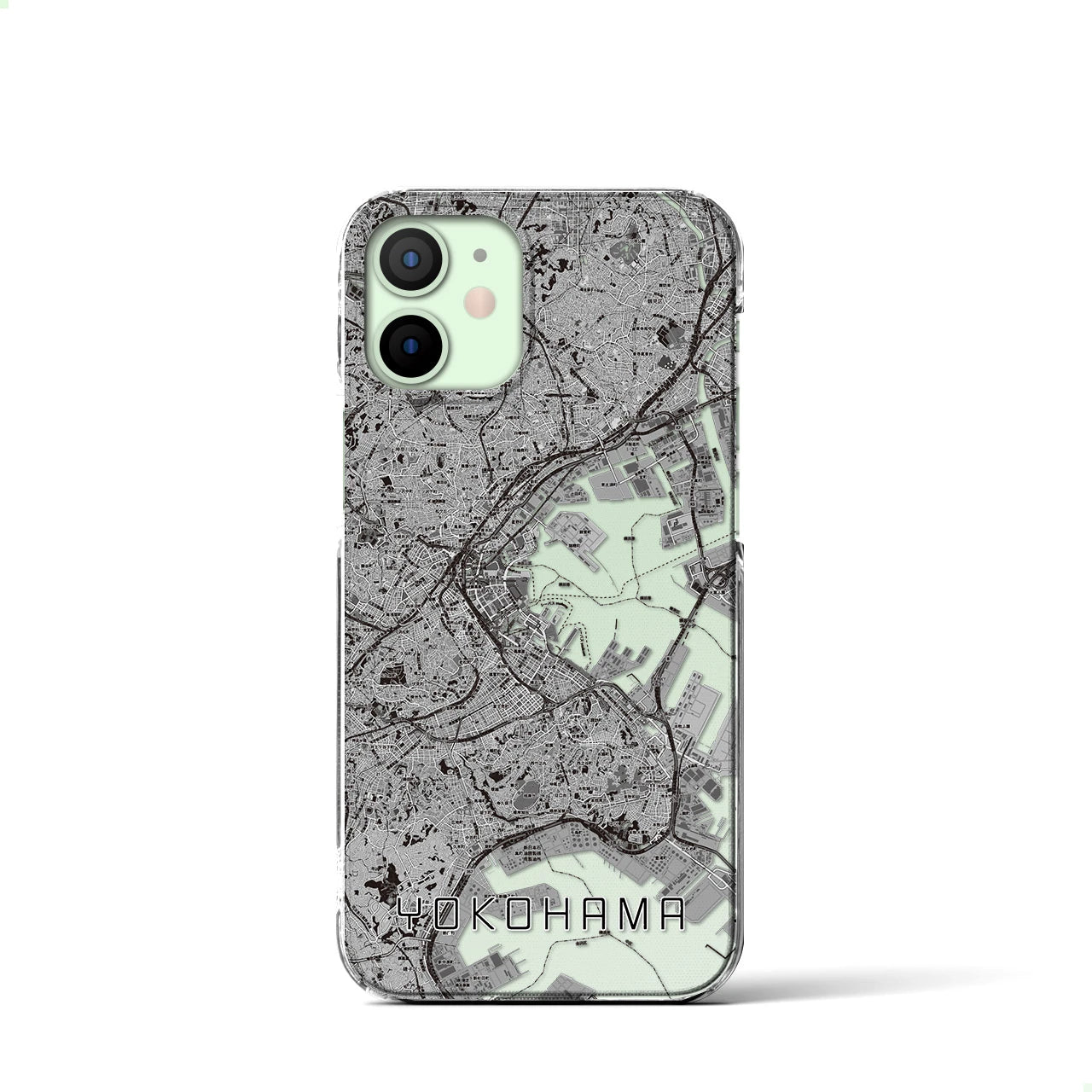【横浜(神奈川県)】地図柄iPhoneケース(クリアタイプ)
