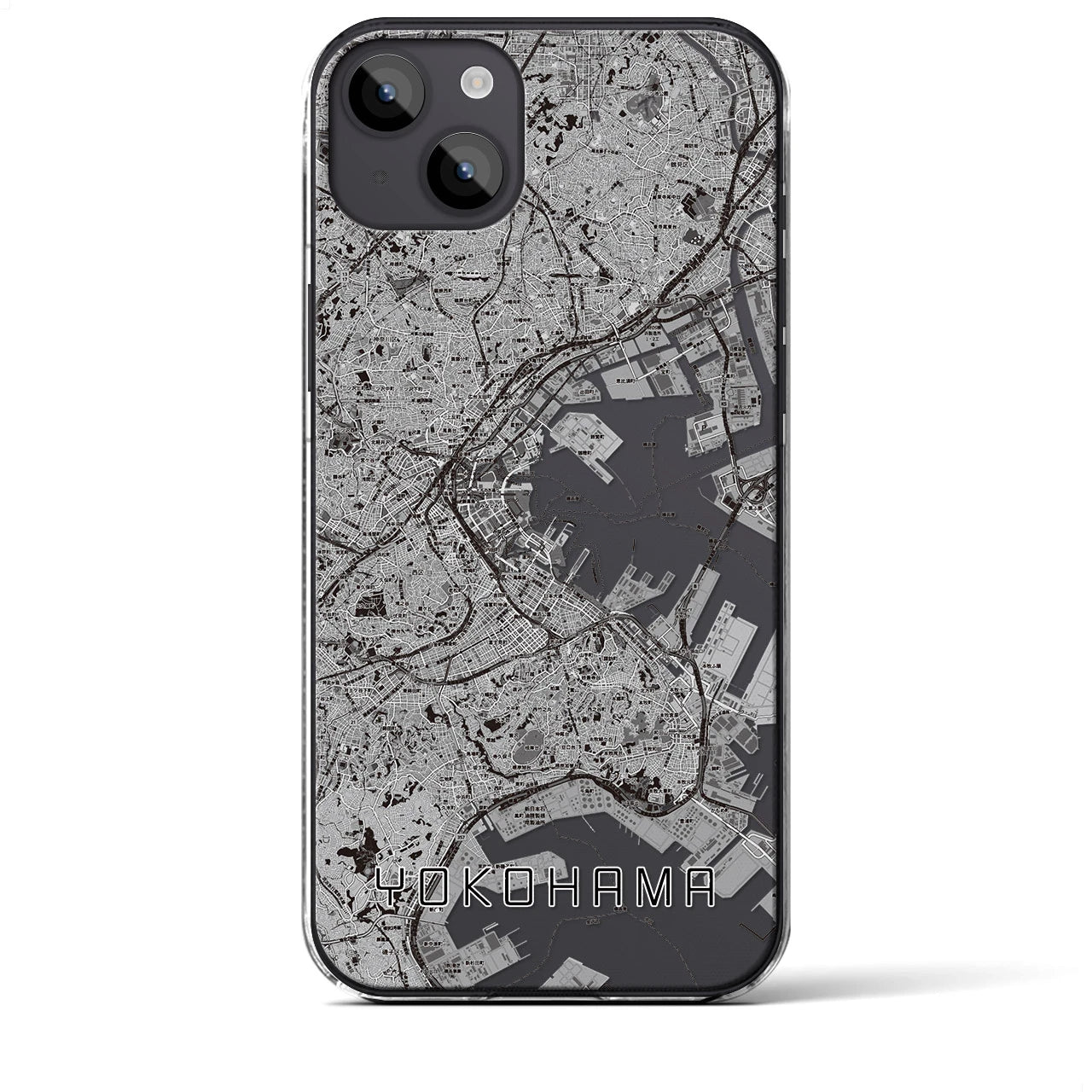 【横浜(神奈川県)】地図柄iPhoneケース(クリアタイプ)