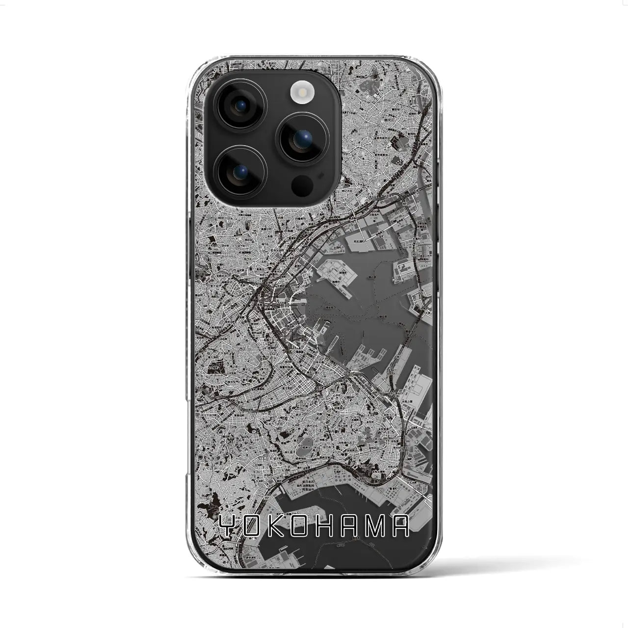 【横浜(神奈川県)】地図柄iPhoneケース(クリアタイプ)