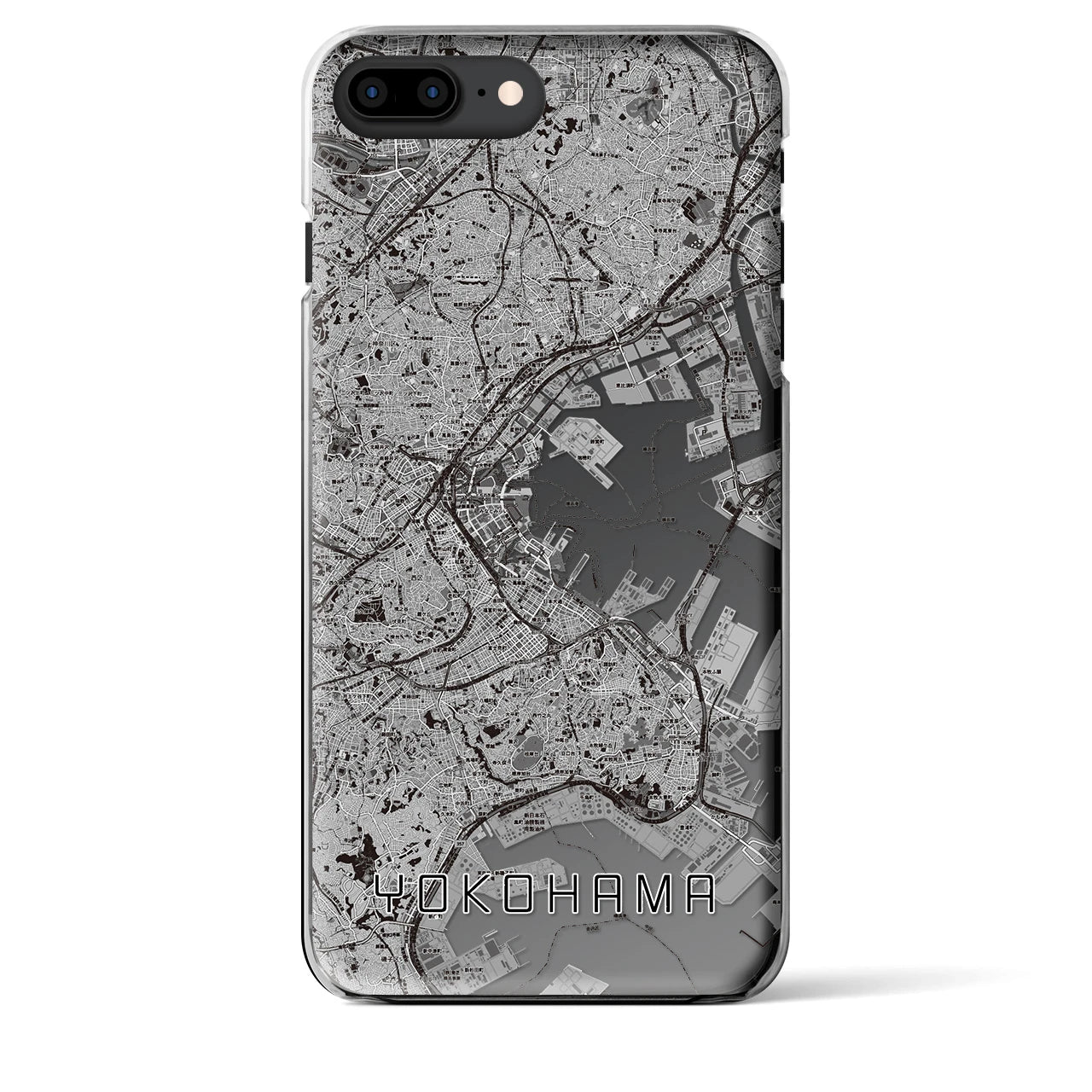 【横浜(神奈川県)】地図柄iPhoneケース(クリアタイプ)