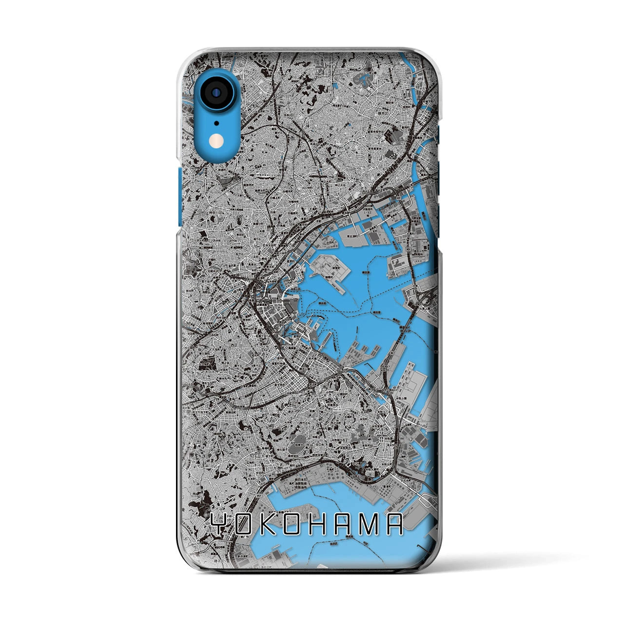 【横浜(神奈川県)】地図柄iPhoneケース(クリアタイプ)
