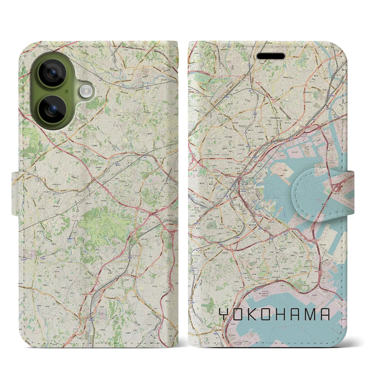 レトロ地図柄ケース　サイズ: 約縦横40cm x高さ 30cm 蒲田（東京都）】地図柄iPhoneケース（MagSafeタイプ） – クロスフィールド