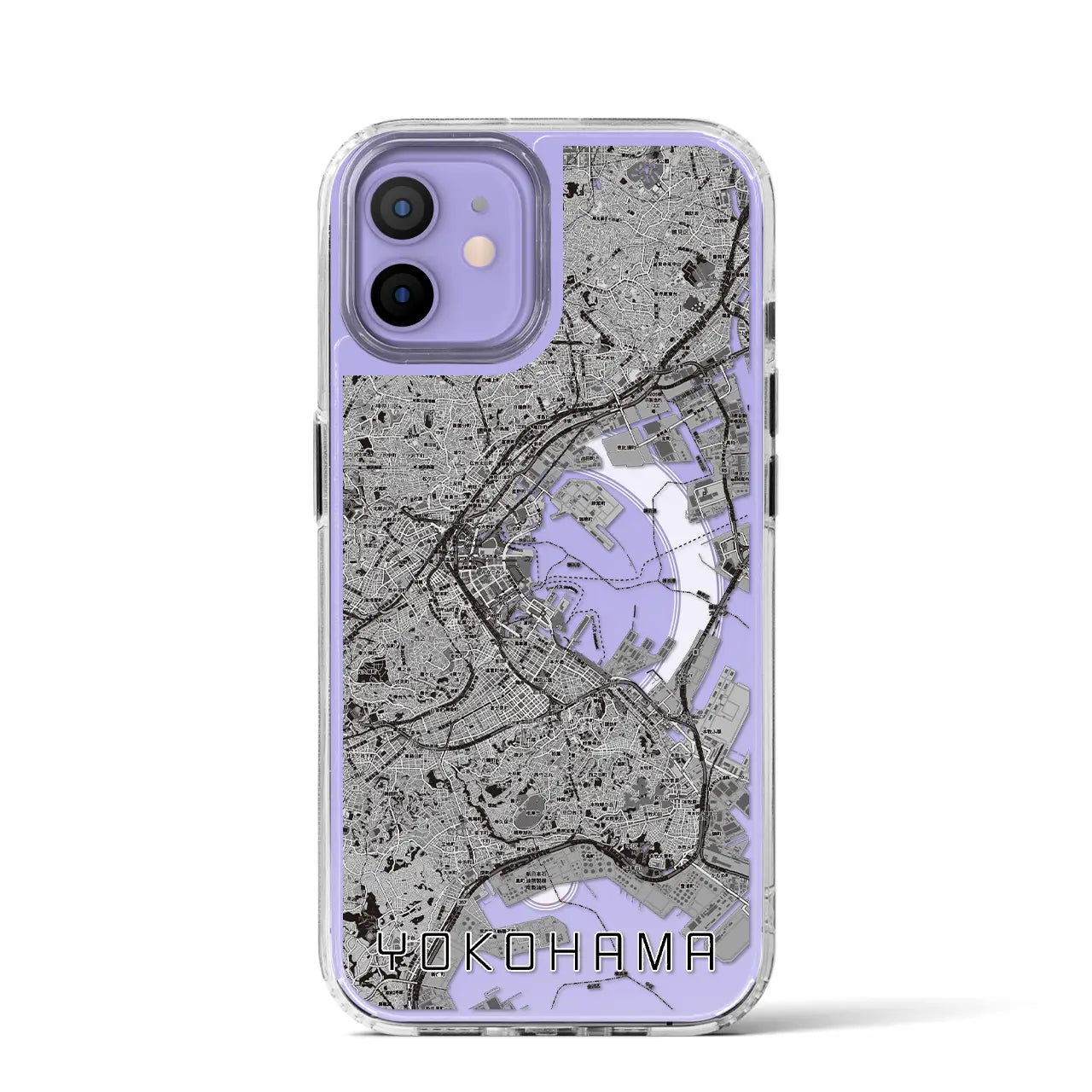 【横浜(神奈川県)】地図柄iPhoneケース(MagSafeタイプ)