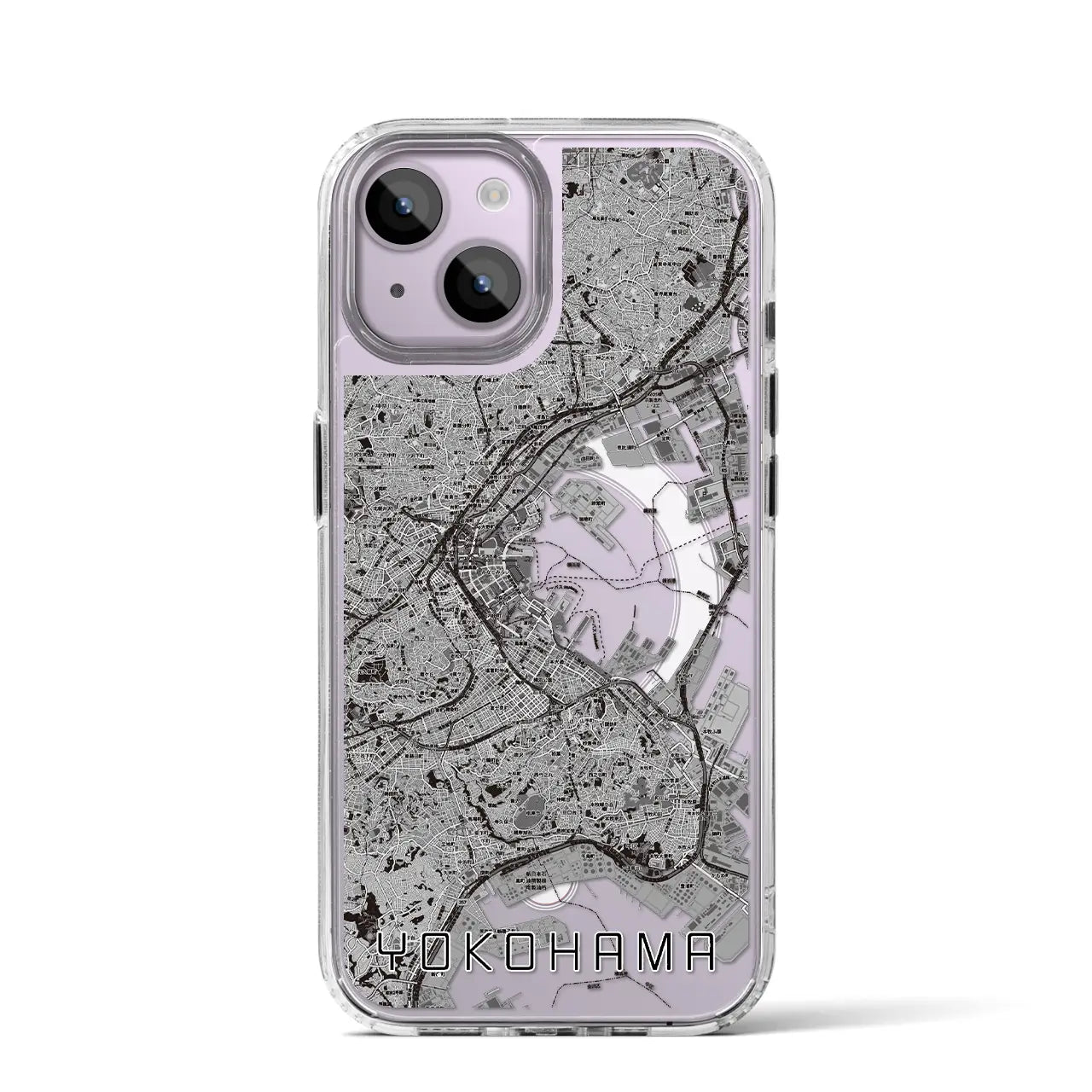 【横浜(神奈川県)】地図柄iPhoneケース(MagSafeタイプ)