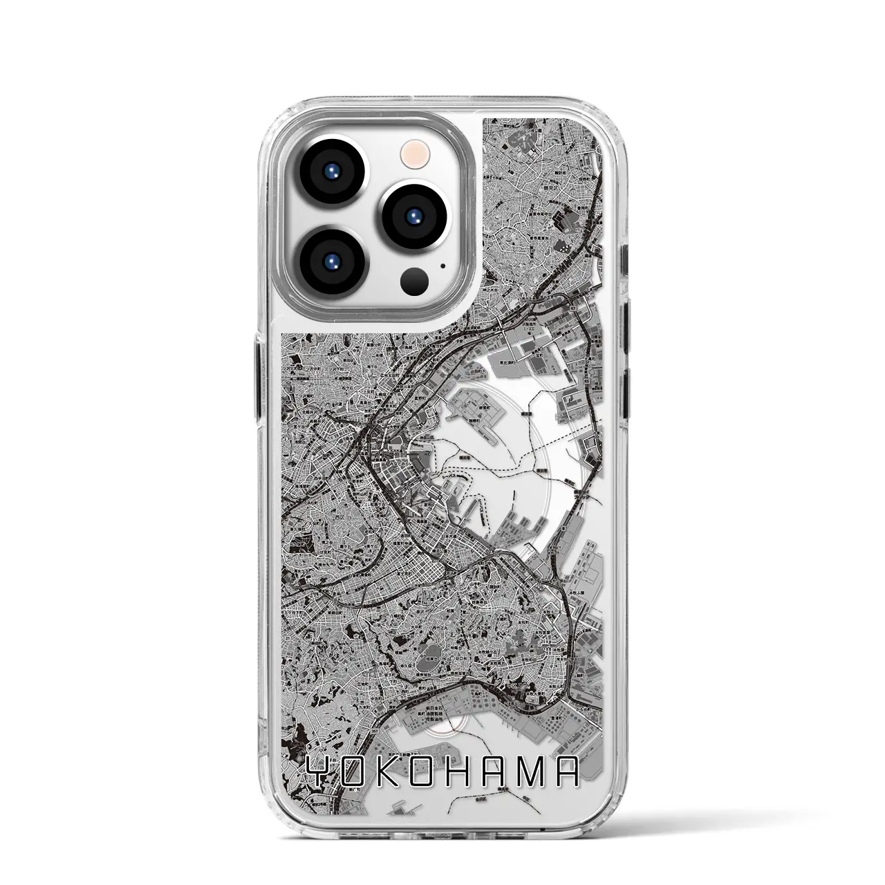 【横浜(神奈川県)】地図柄iPhoneケース(MagSafeタイプ)