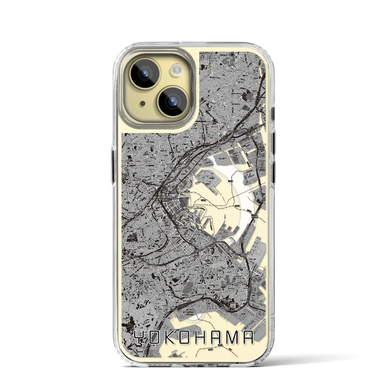 【横浜(神奈川県)】地図柄iPhoneケース(MagSafeタイプ)