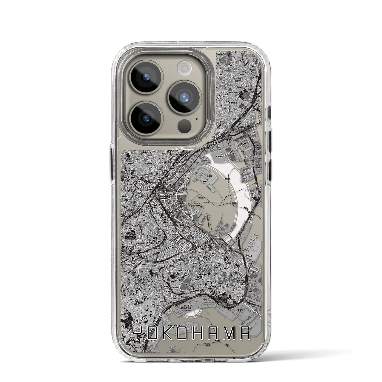 【横浜(神奈川県)】地図柄iPhoneケース(MagSafeタイプ)