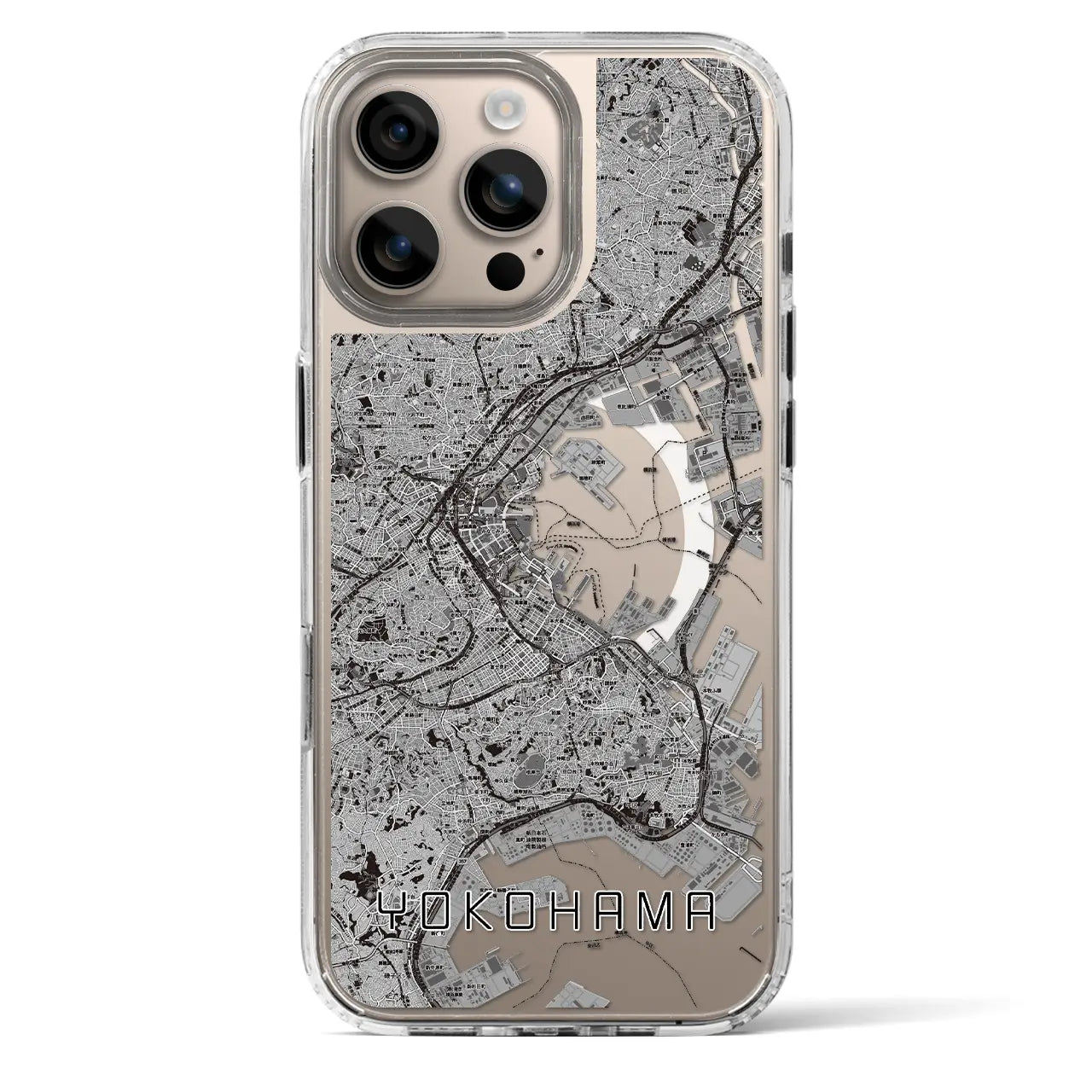 【横浜(神奈川県)】地図柄iPhoneケース(MagSafeタイプ)