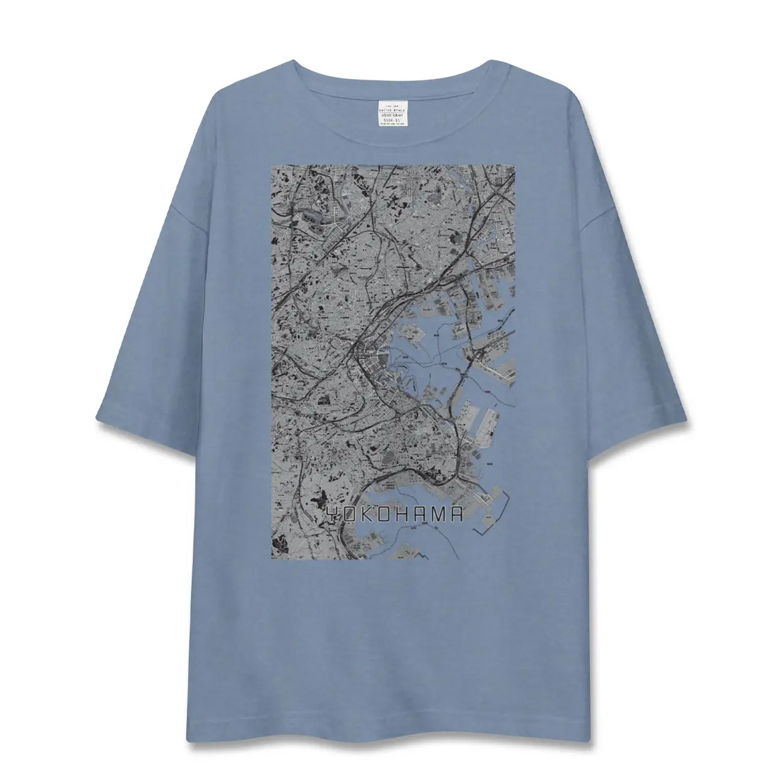 【横浜(神奈川県)】地図柄ビッグシルエットTシャツ