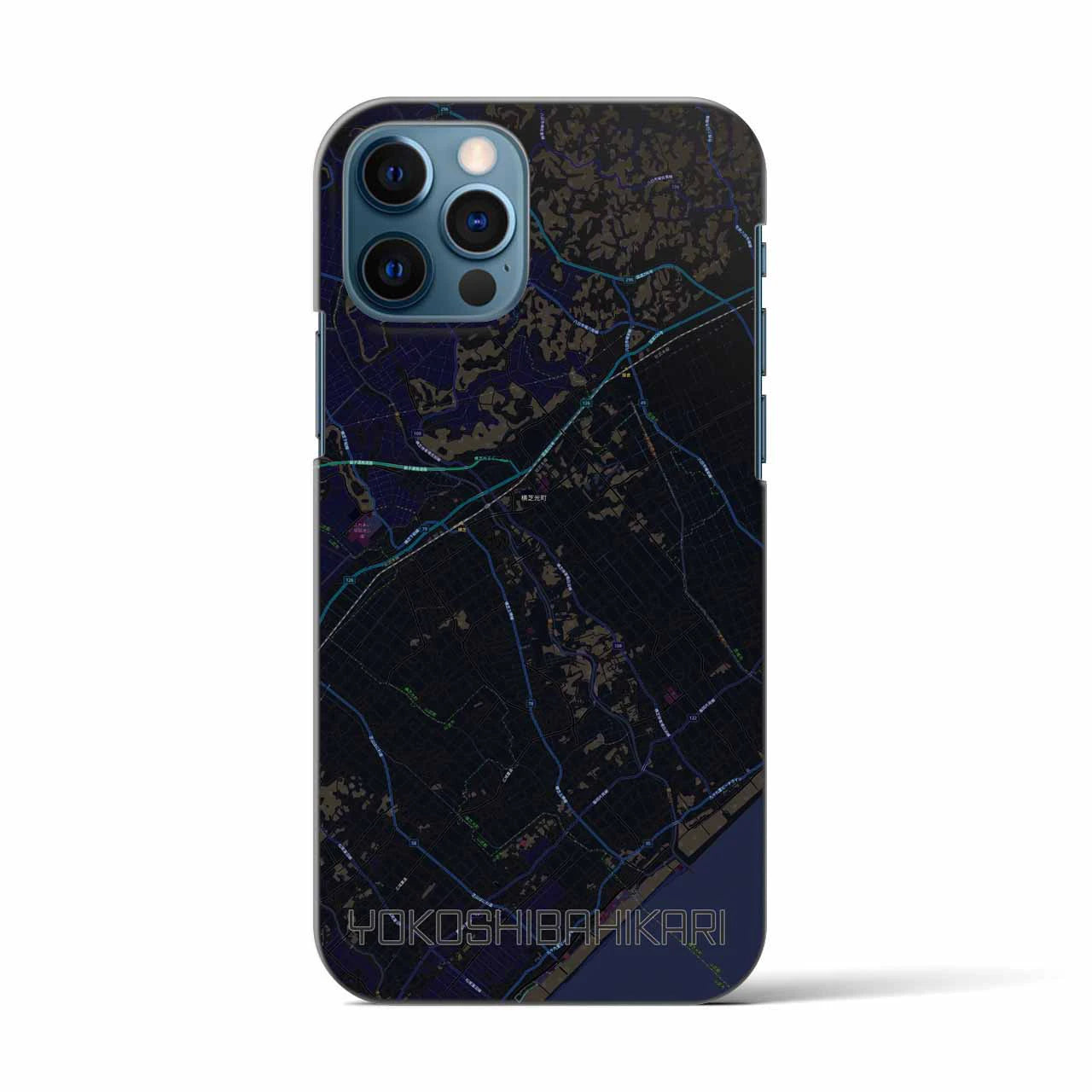 【横芝光(千葉県)】地図柄iPhoneケース(バックカバータイプ)