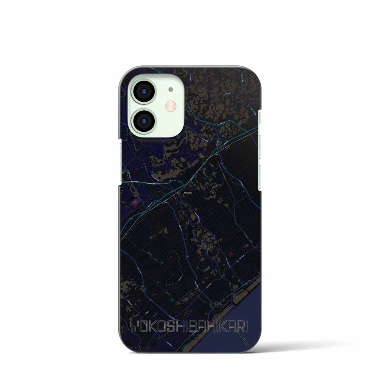 【横芝光(千葉県)】地図柄iPhoneケース(バックカバータイプ)