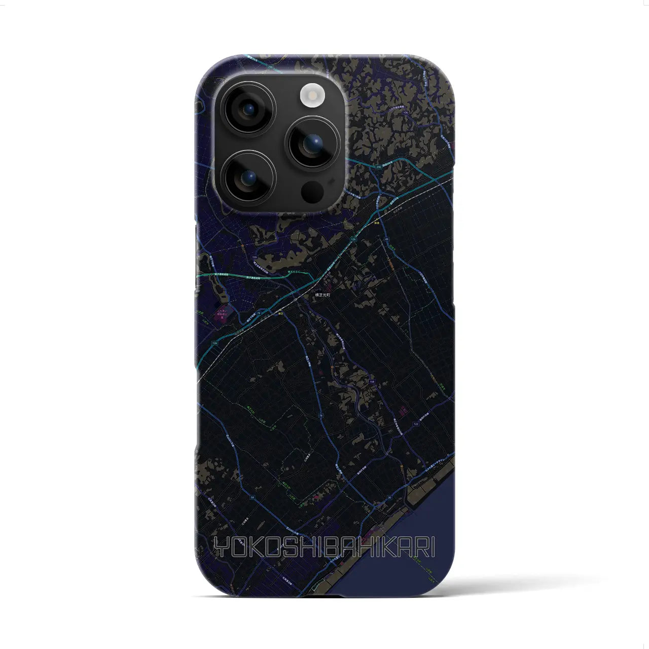 【横芝光(千葉県)】地図柄iPhoneケース(バックカバータイプ)