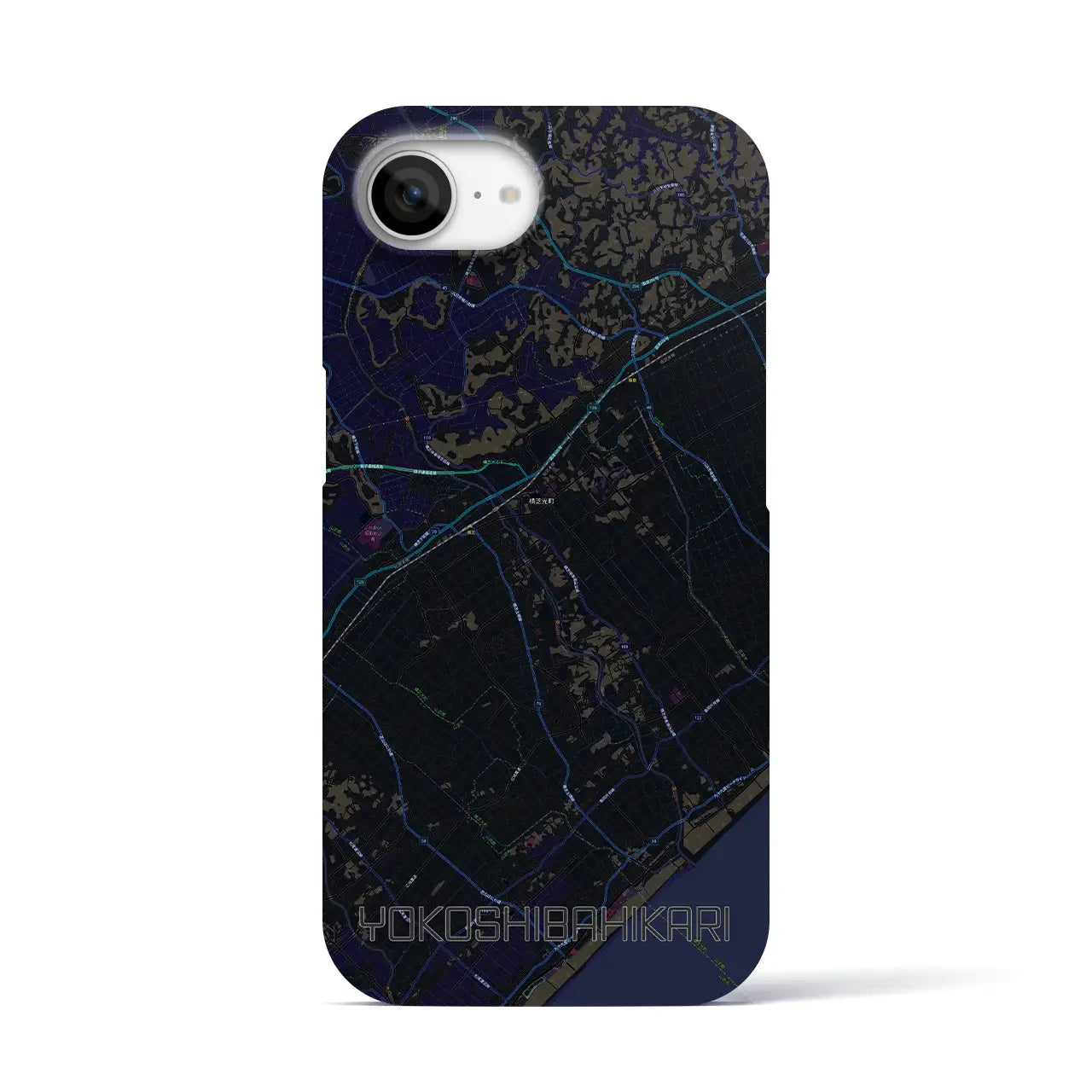 【横芝光(千葉県)】地図柄iPhoneケース(バックカバータイプ)