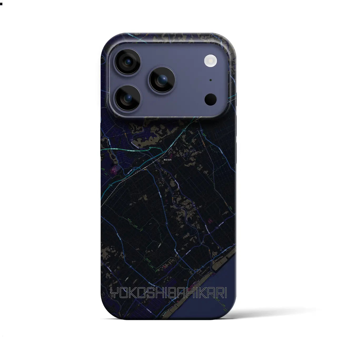 【横芝光(千葉県)】地図柄iPhoneケース(バックカバータイプ)