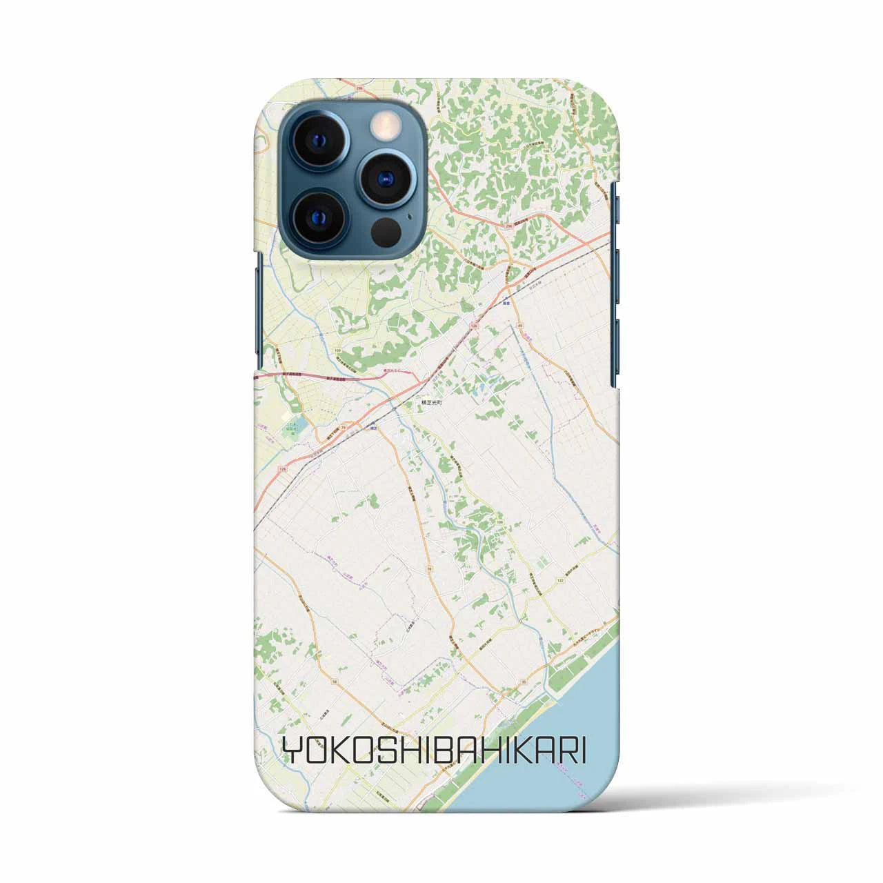 【横芝光(千葉県)】地図柄iPhoneケース(バックカバータイプ)