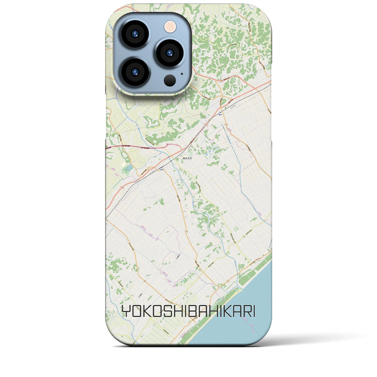 【横芝光(千葉県)】地図柄iPhoneケース(バックカバータイプ)
