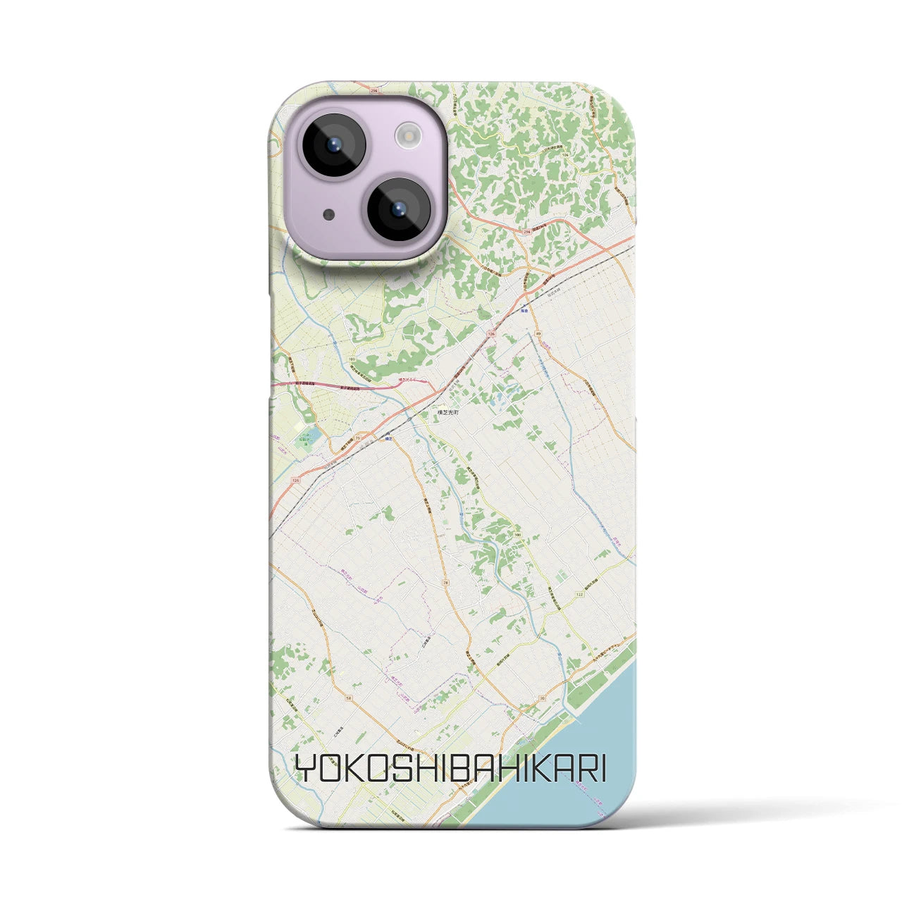 【横芝光(千葉県)】地図柄iPhoneケース(バックカバータイプ)