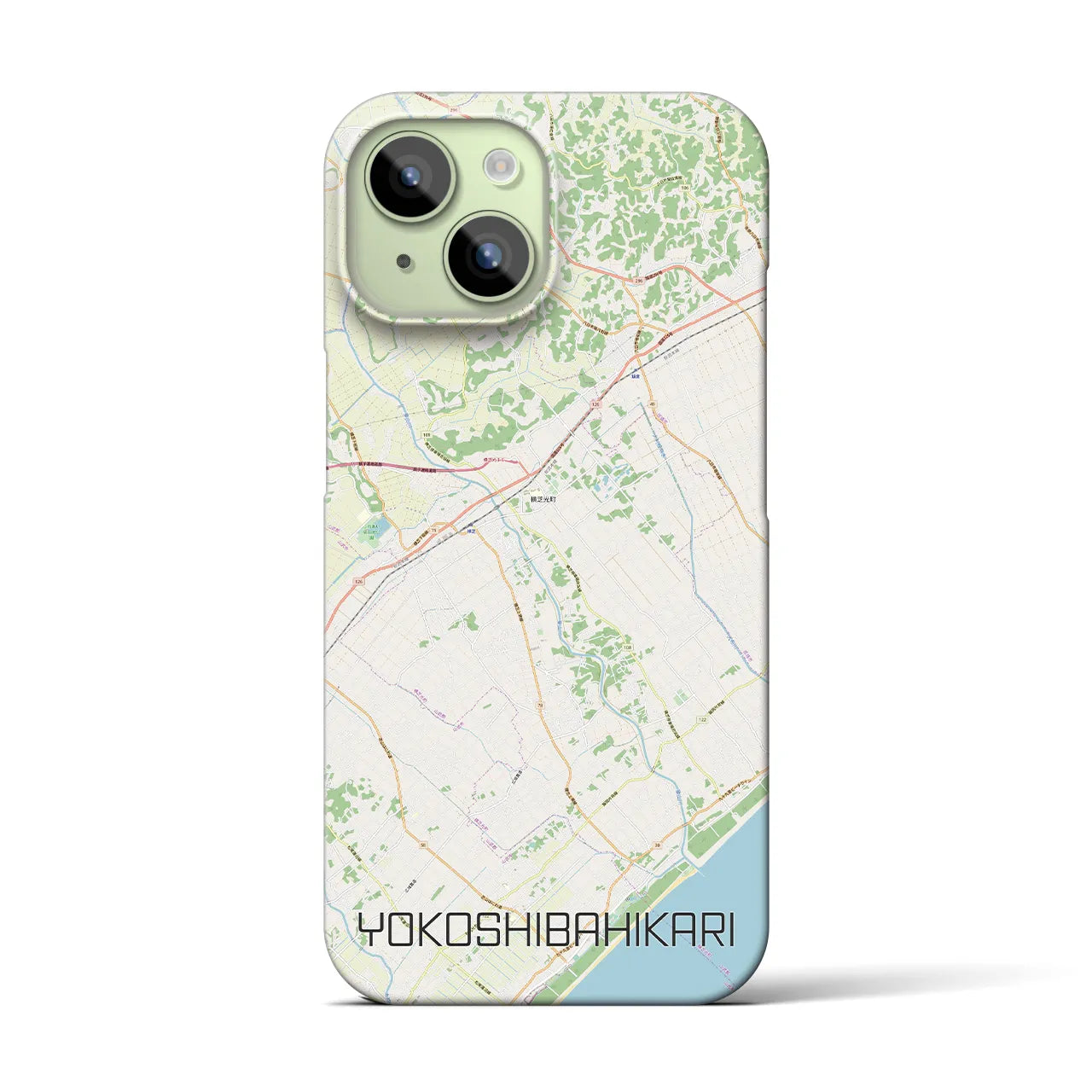 【横芝光(千葉県)】地図柄iPhoneケース(バックカバータイプ)