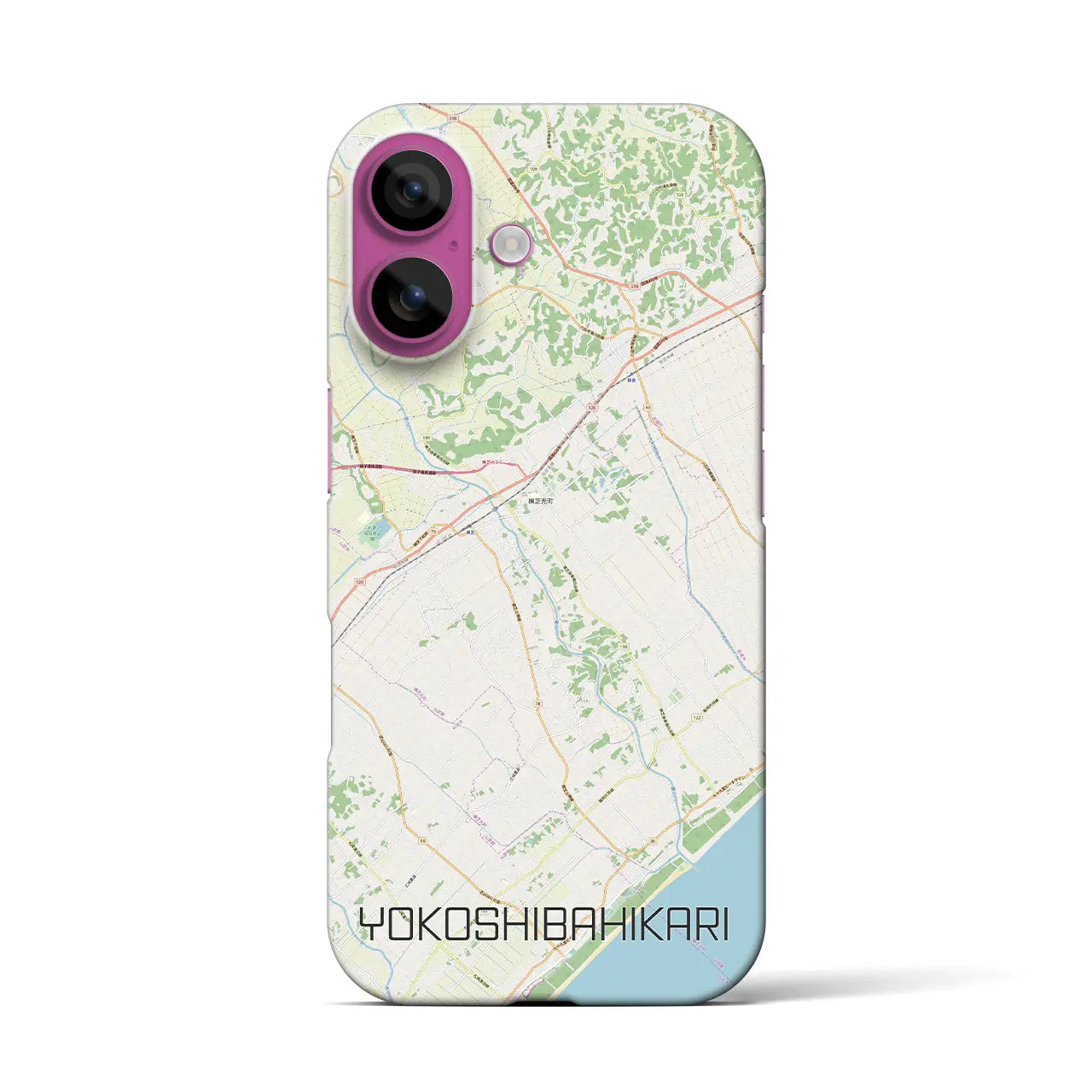 【横芝光(千葉県)】地図柄iPhoneケース(バックカバータイプ)
