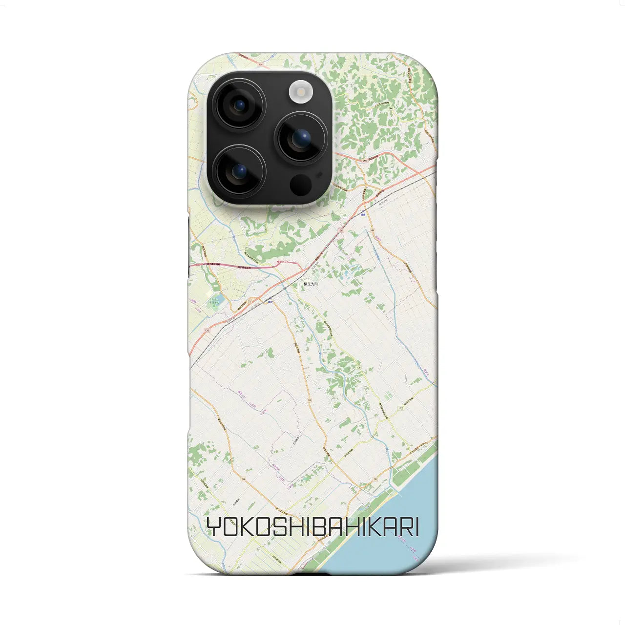 【横芝光(千葉県)】地図柄iPhoneケース(バックカバータイプ)