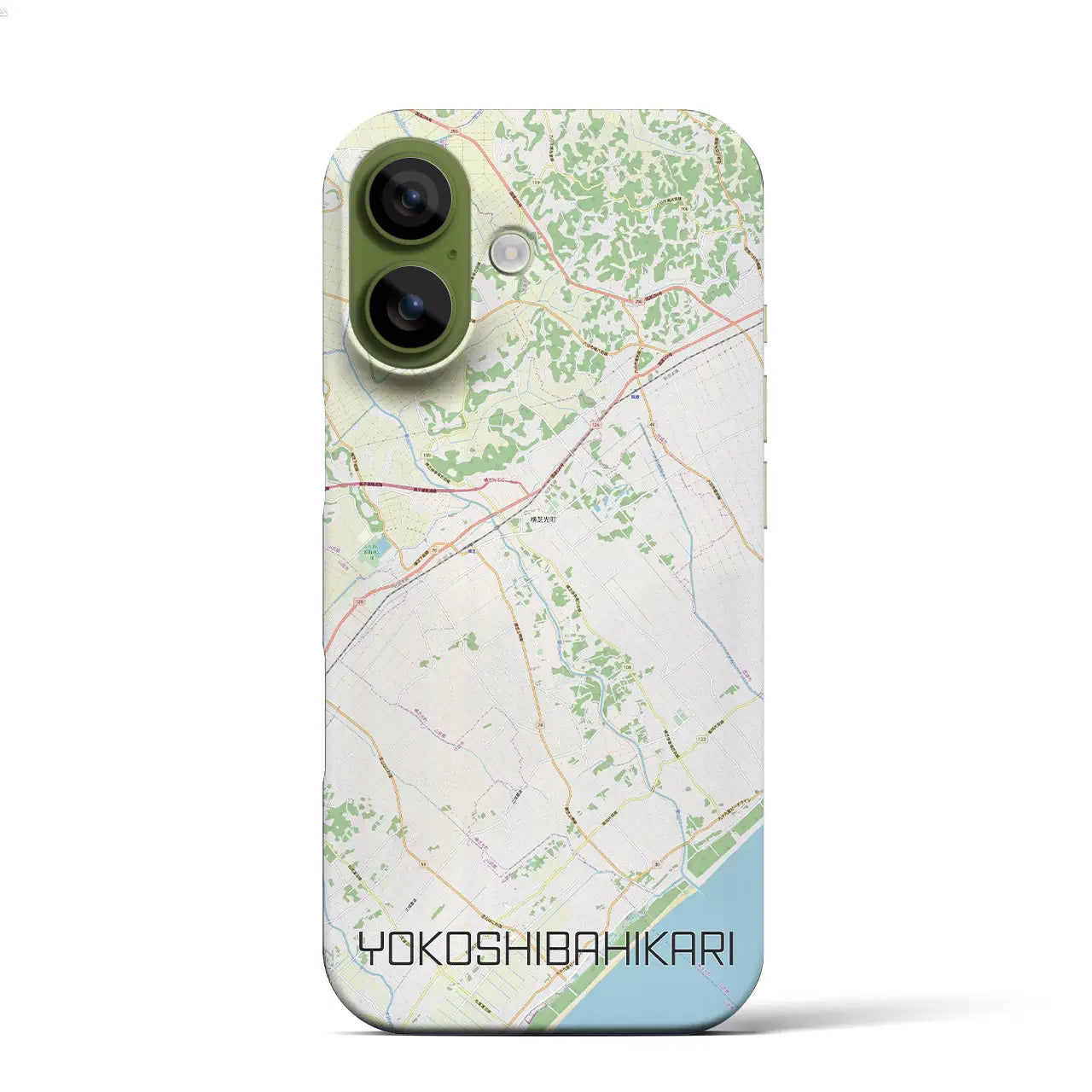 【横芝光(千葉県)】地図柄iPhoneケース(バックカバータイプ)