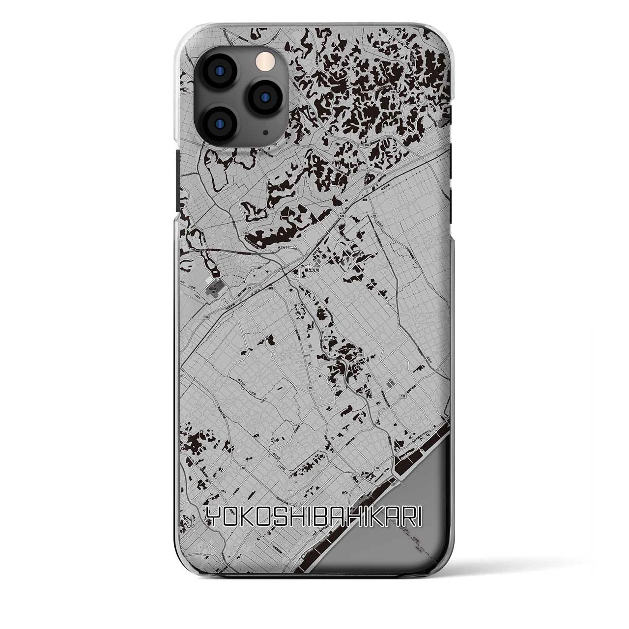 【横芝光(千葉県)】地図柄iPhoneケース(クリアタイプ)