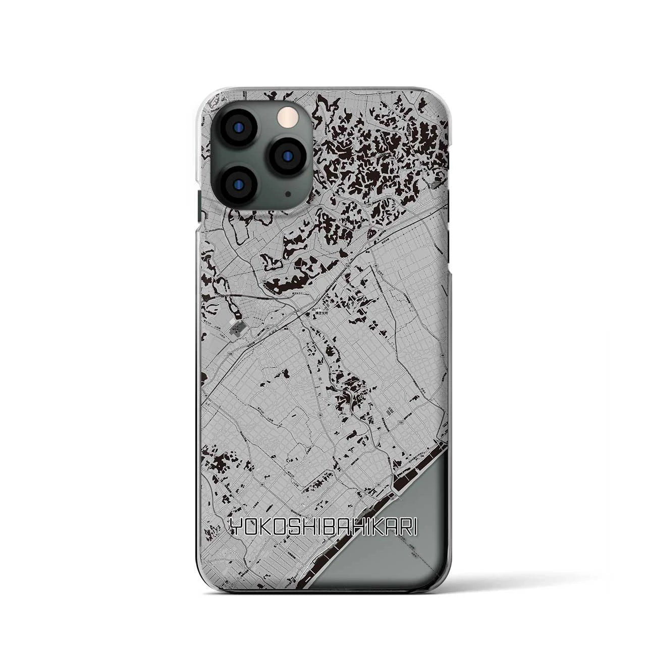 【横芝光(千葉県)】地図柄iPhoneケース(クリアタイプ)