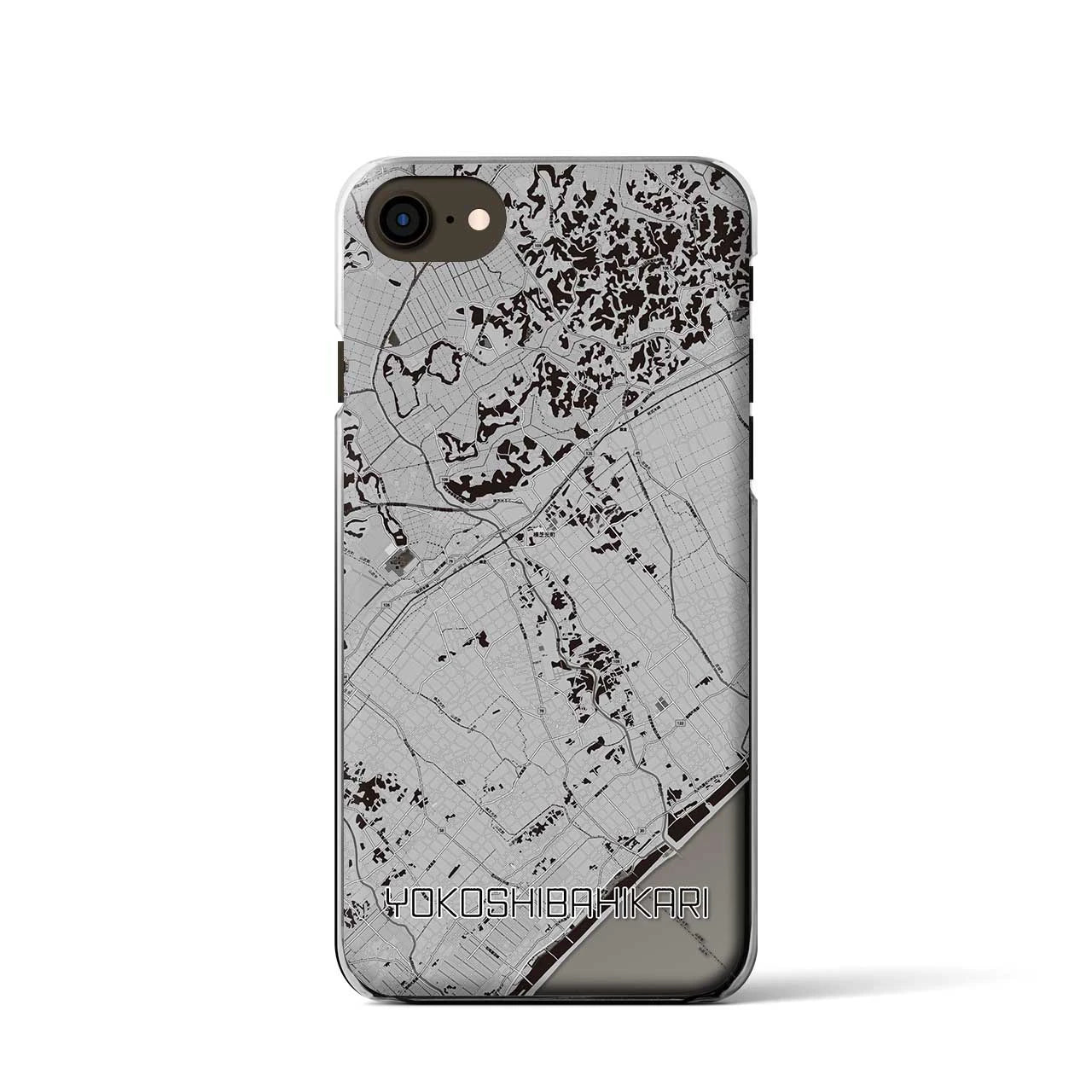 【横芝光(千葉県)】地図柄iPhoneケース(クリアタイプ)