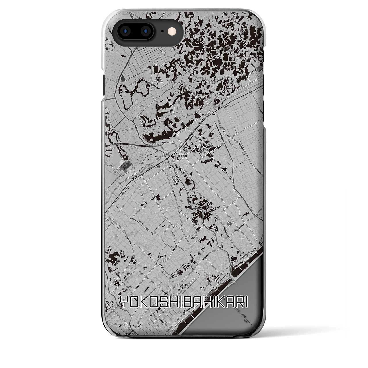 【横芝光(千葉県)】地図柄iPhoneケース(クリアタイプ)