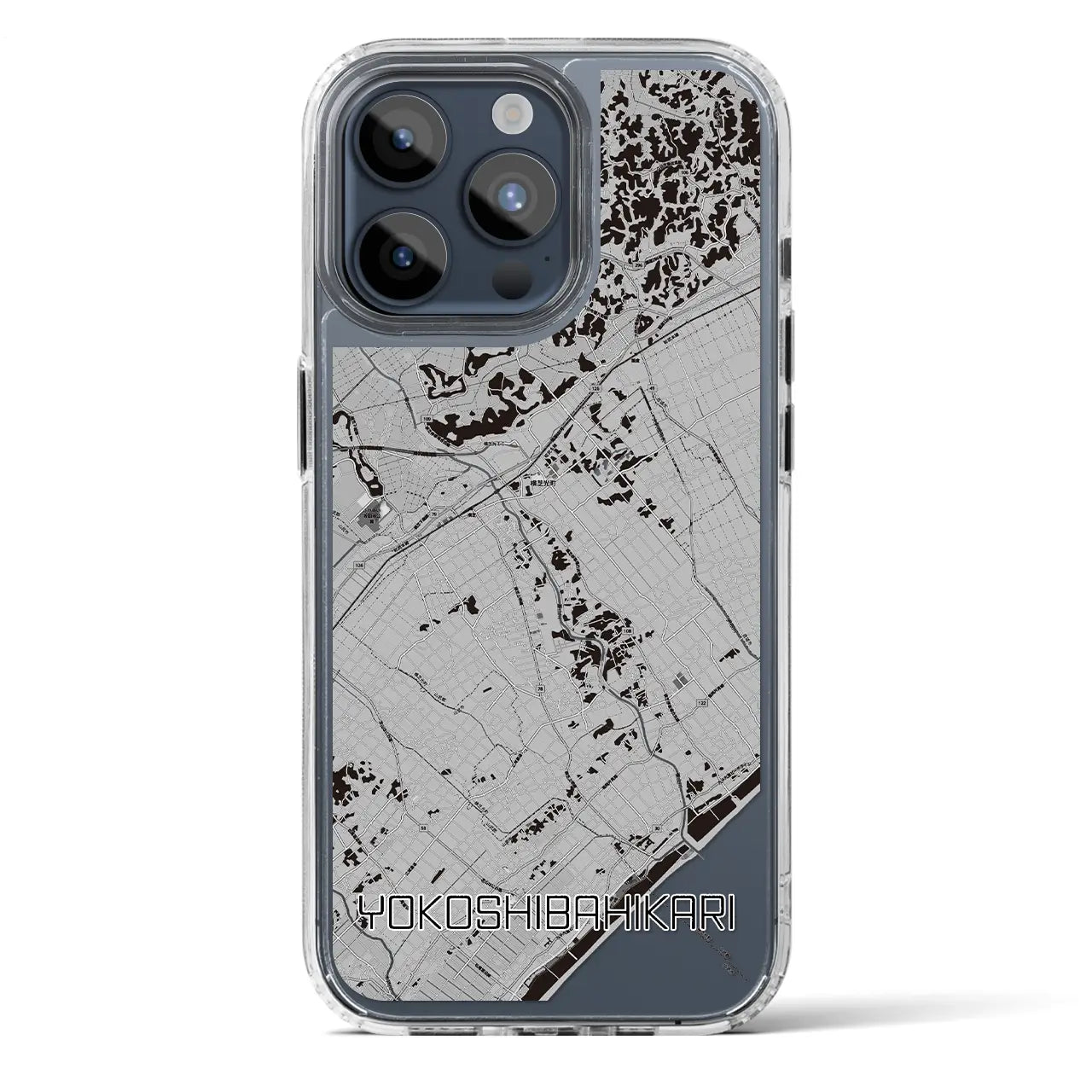 【横芝光(千葉県)】地図柄iPhoneケース(MagSafeタイプ)