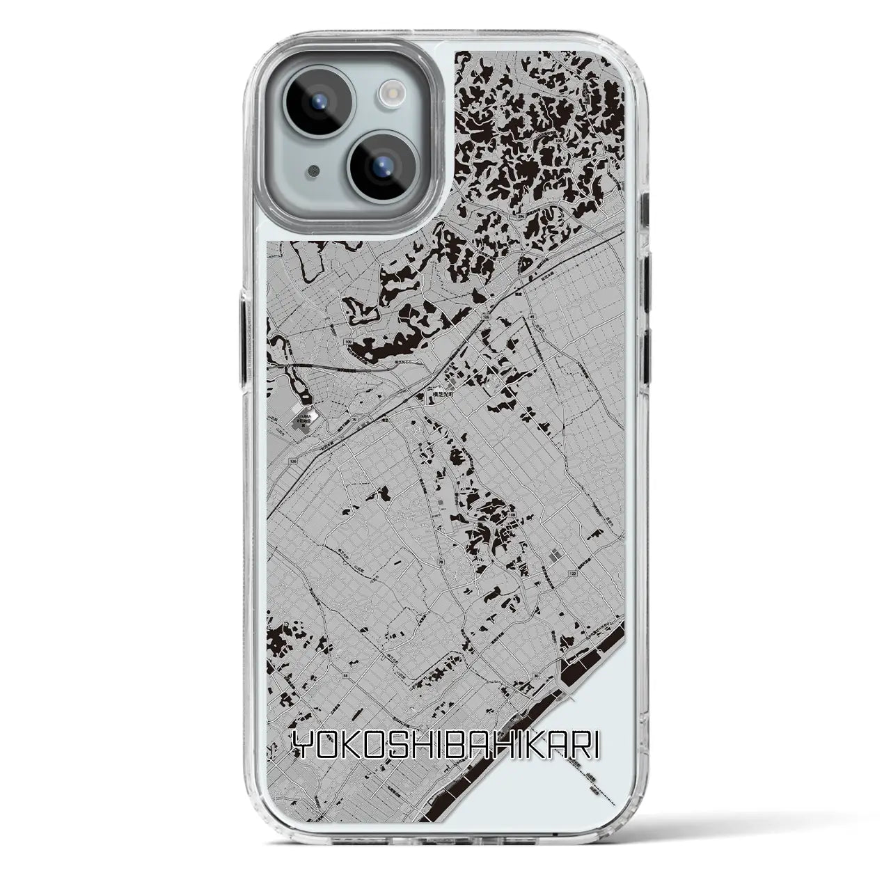 【横芝光(千葉県)】地図柄iPhoneケース(MagSafeタイプ)