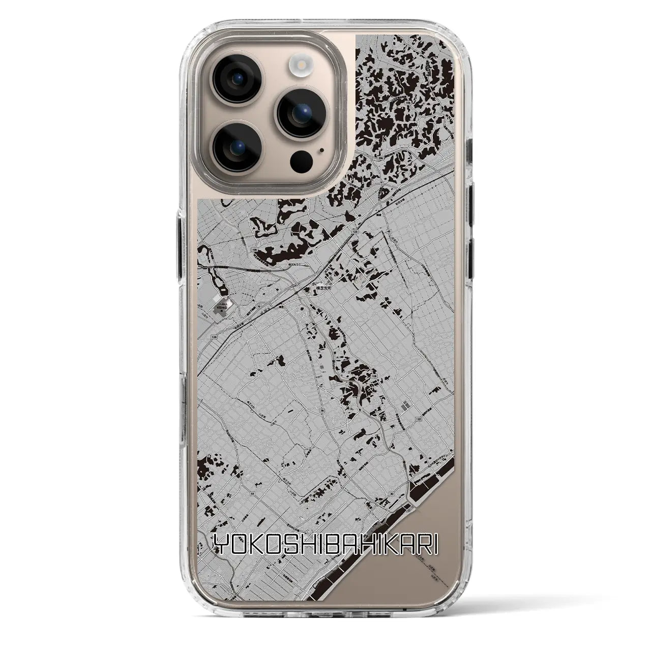 【横芝光(千葉県)】地図柄iPhoneケース(MagSafeタイプ)