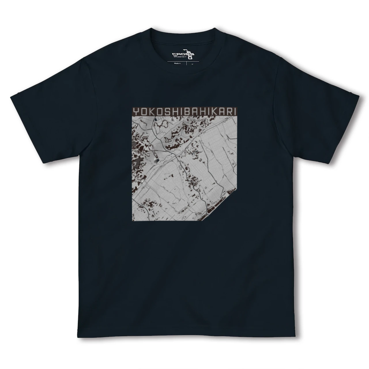 【横芝光(千葉県)】地図柄ヘビーウェイトTシャツ