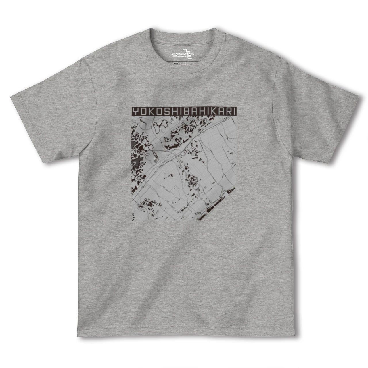 【横芝光(千葉県)】地図柄ヘビーウェイトTシャツ