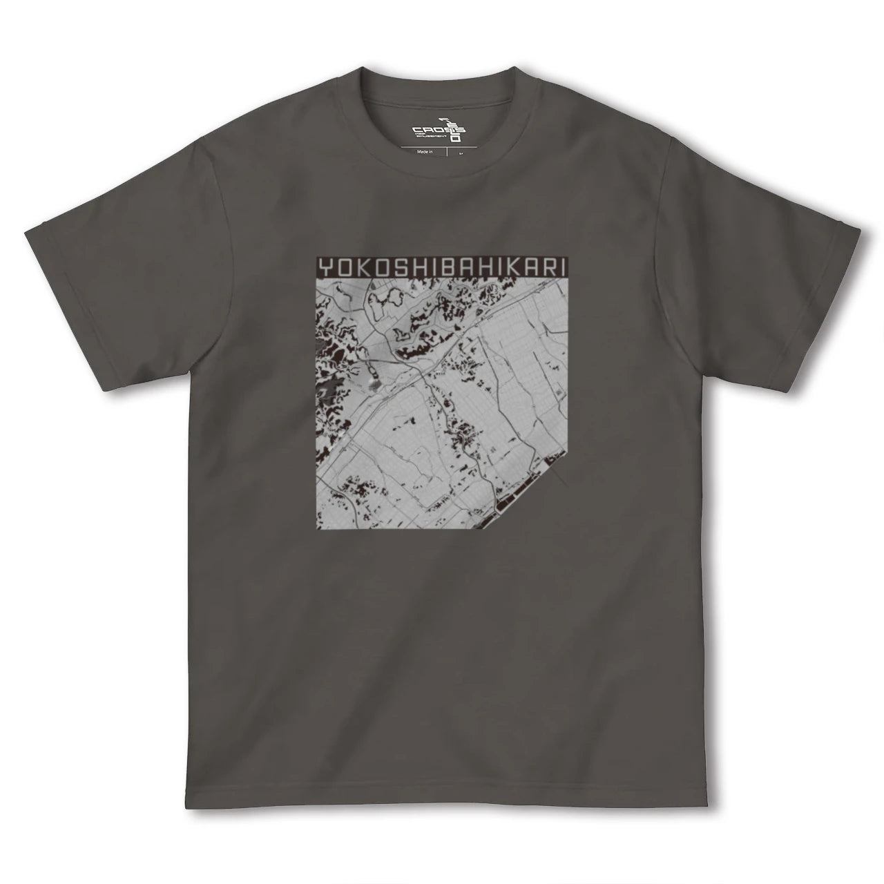 【横芝光(千葉県)】地図柄ヘビーウェイトTシャツ