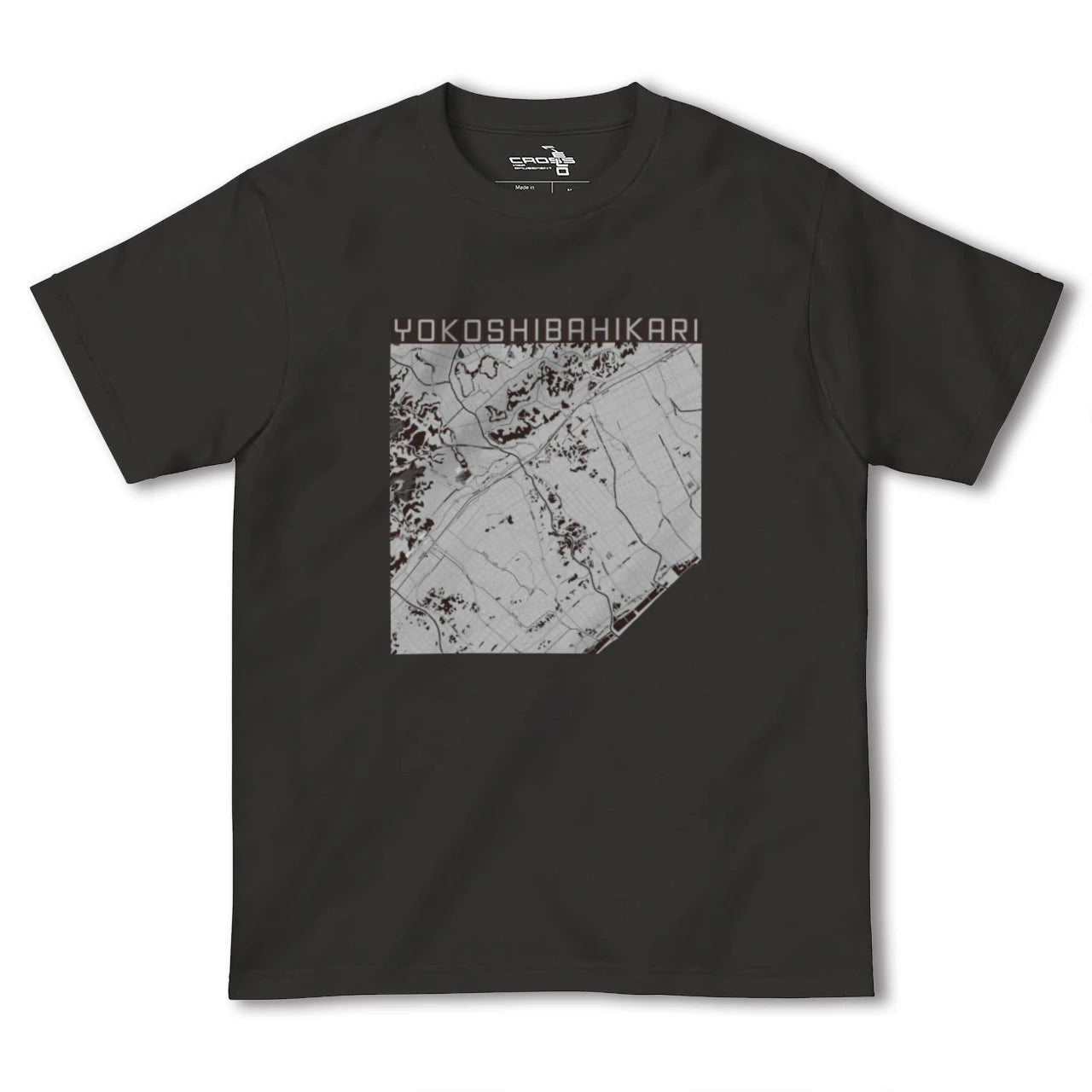 【横芝光(千葉県)】地図柄ヘビーウェイトTシャツ