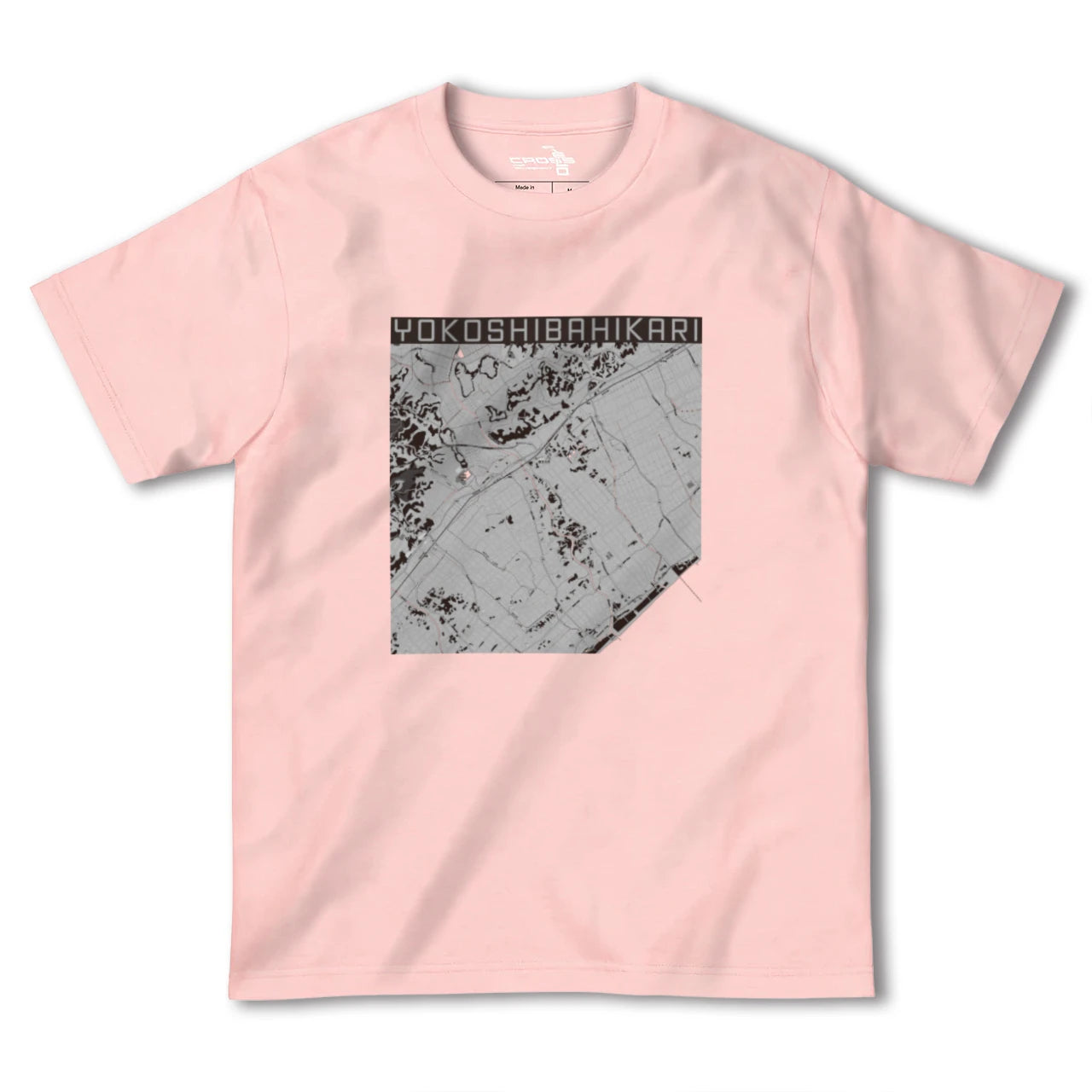 【横芝光(千葉県)】地図柄ヘビーウェイトTシャツ